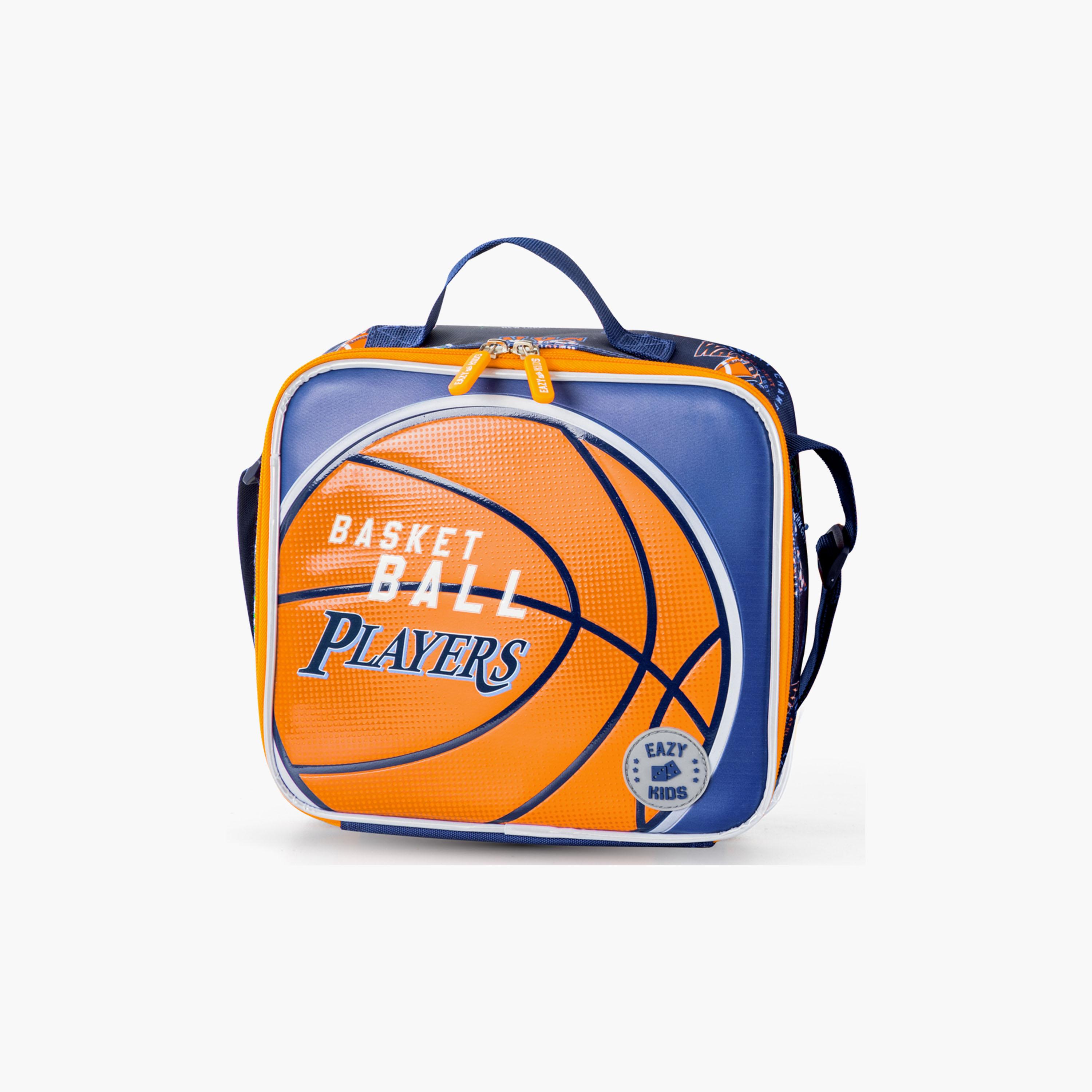 Eazy Kids Basketball School Bag & Pencil Bag with Lunch Bag & Insulated SS Spray Bottle-school-bagsandbackpacks-sets-image-13