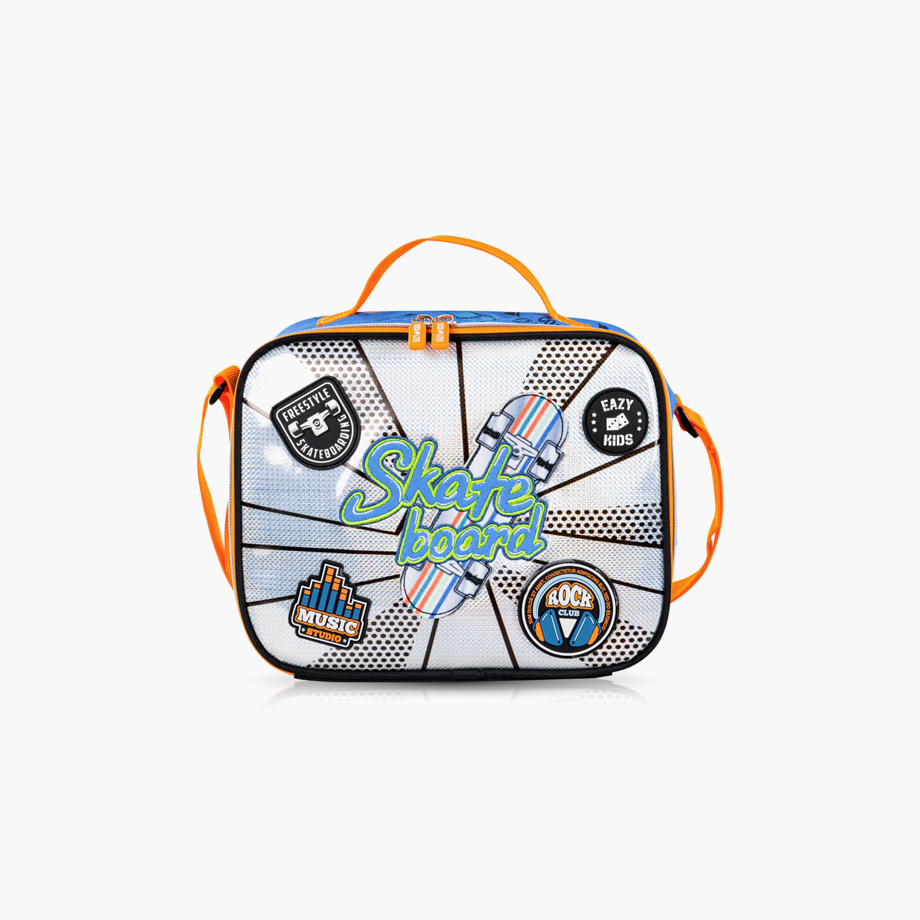 Eazy Kids Skateboard School Bag & Pencil Bag with Lunch Bag & Insulated SS Spray Bottle-school-bagsandbackpacks-sets-image-14