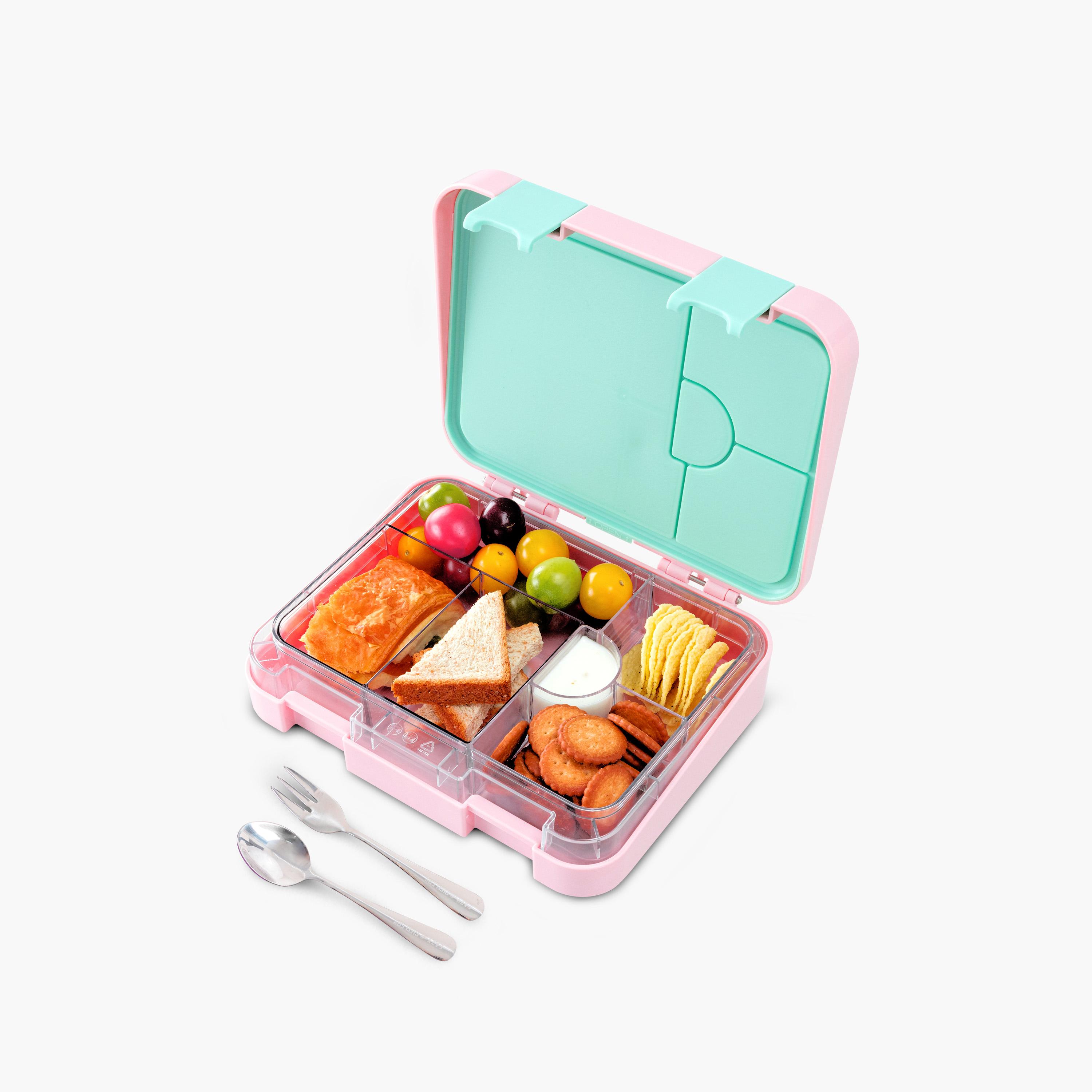 Eazy Kids Convertible Bento Lunch Box with Insulated Lunch Bag & Spoon & Fork-school-lunchessentials-lunchboxes-image-15