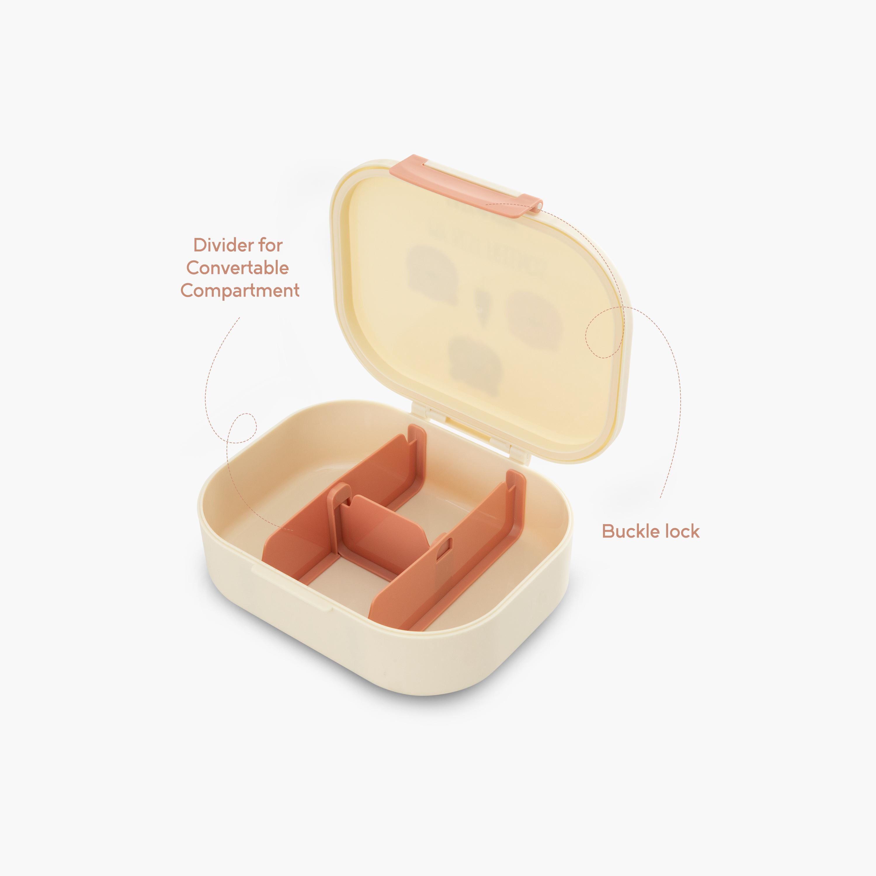 صندوق غداء بينتو قطعتين مع زجاجة مياه ستانلس ستيل من إيزي كيدز - 445 مل-school-lunchessentials-lunchboxes-image-2