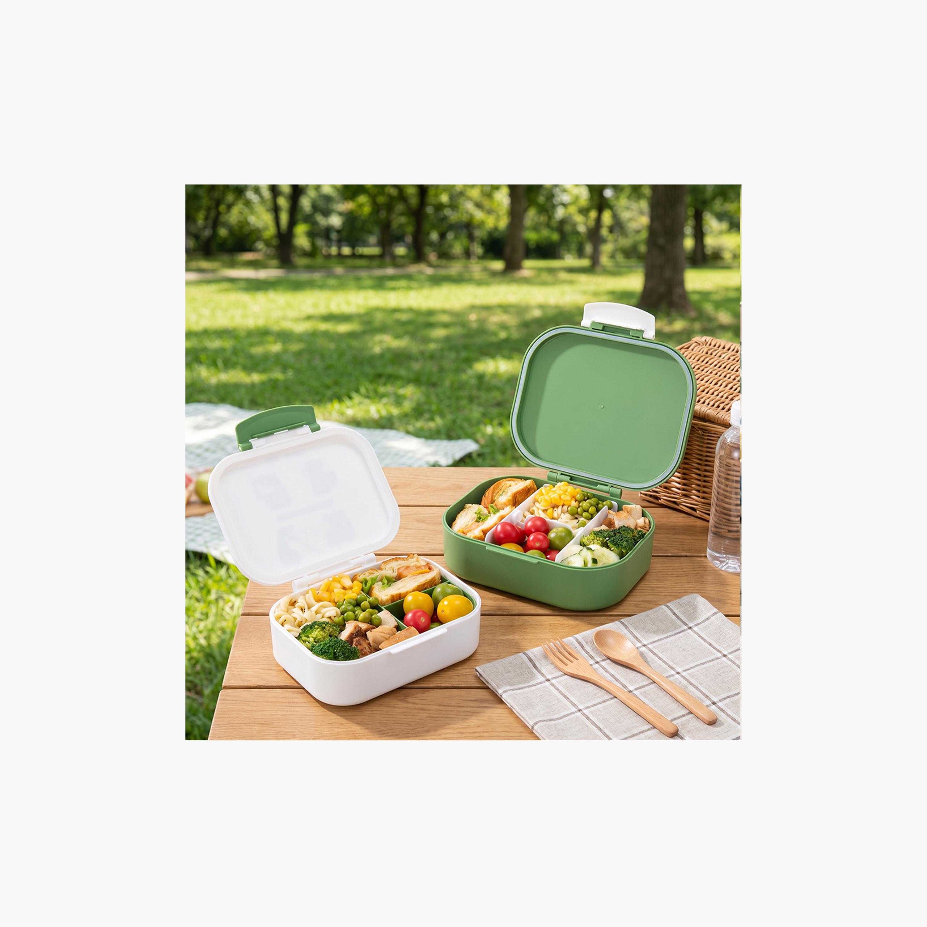 صندوق غداء بينتو قطعتين مع زجاجة مياه ستانلس ستيل من إيزي كيدز - 445 مل-school-lunchessentials-lunchboxes-image-10