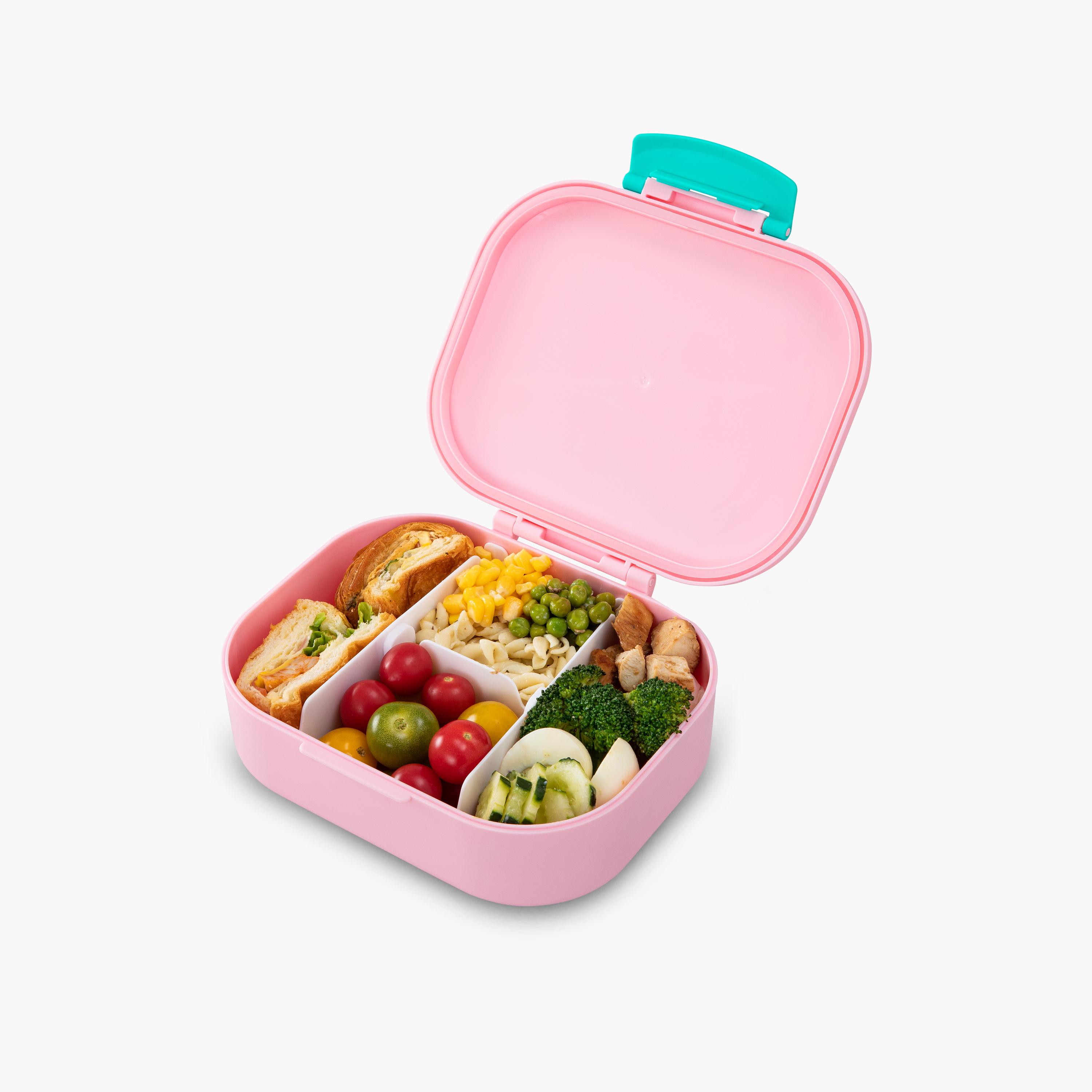 صندوق غداء بينتو قطعتين مع زجاجة مياه ستانلس ستيل من إيزي كيدز - 445 مل-school-lunchessentials-lunchboxes-image-13