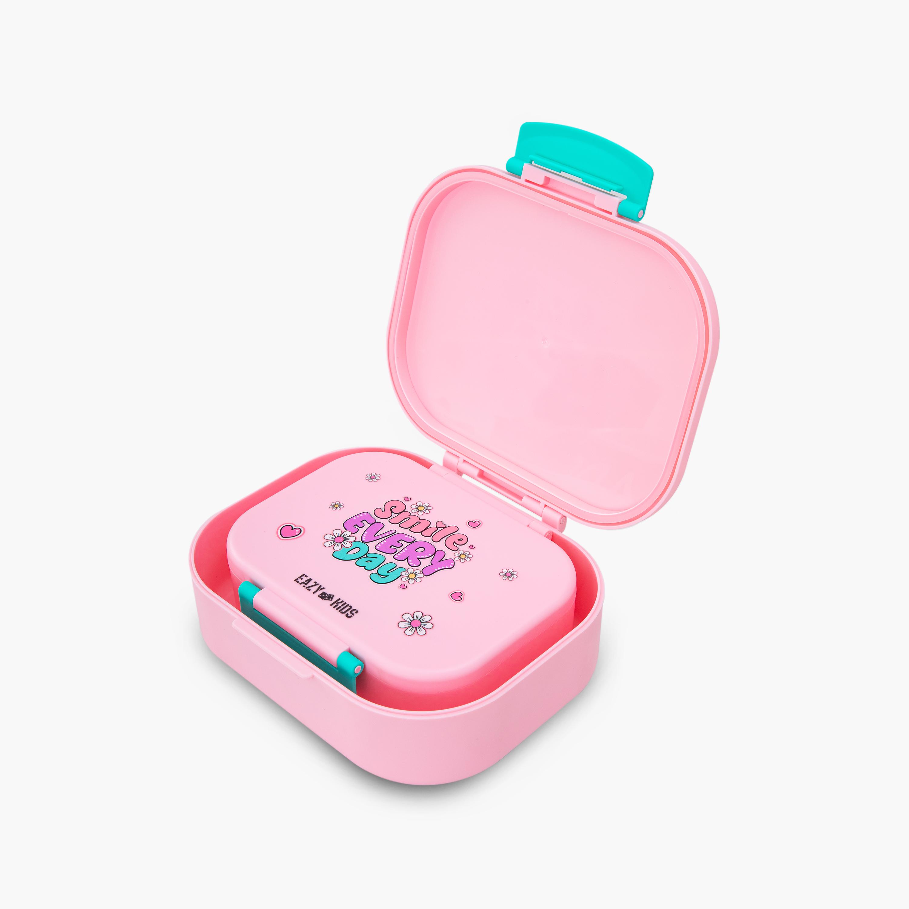 صندوق غداء بينتو قطعتين مع زجاجة مياه ستانلس ستيل من إيزي كيدز - 445 مل-school-lunchessentials-lunchboxes-image-5