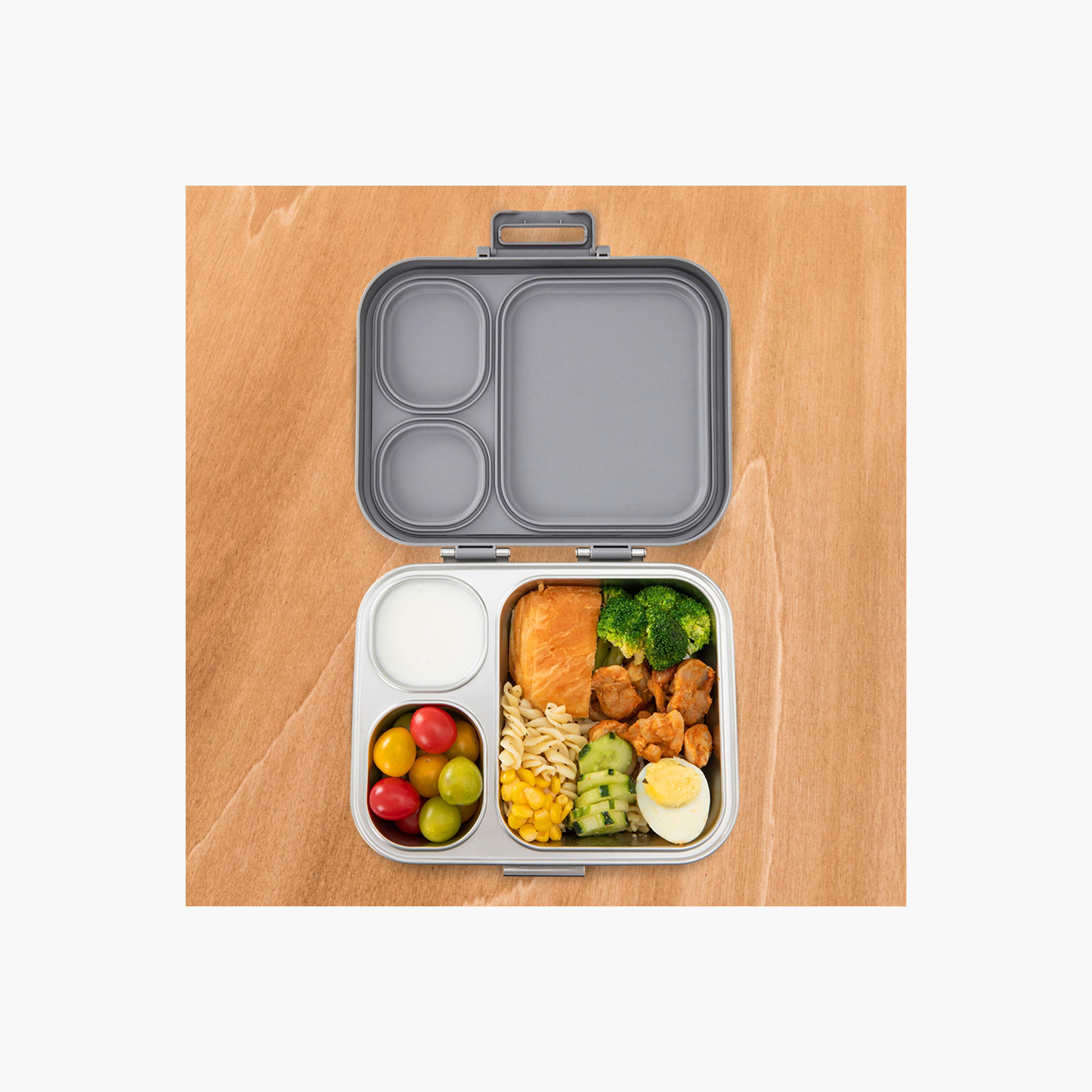 Eazy Kids Premium Stainless Steel Bento Lunch Box with Stainless Steel Water Bottle - 710 ml-school-lunchessentials-lunchboxes-image-11