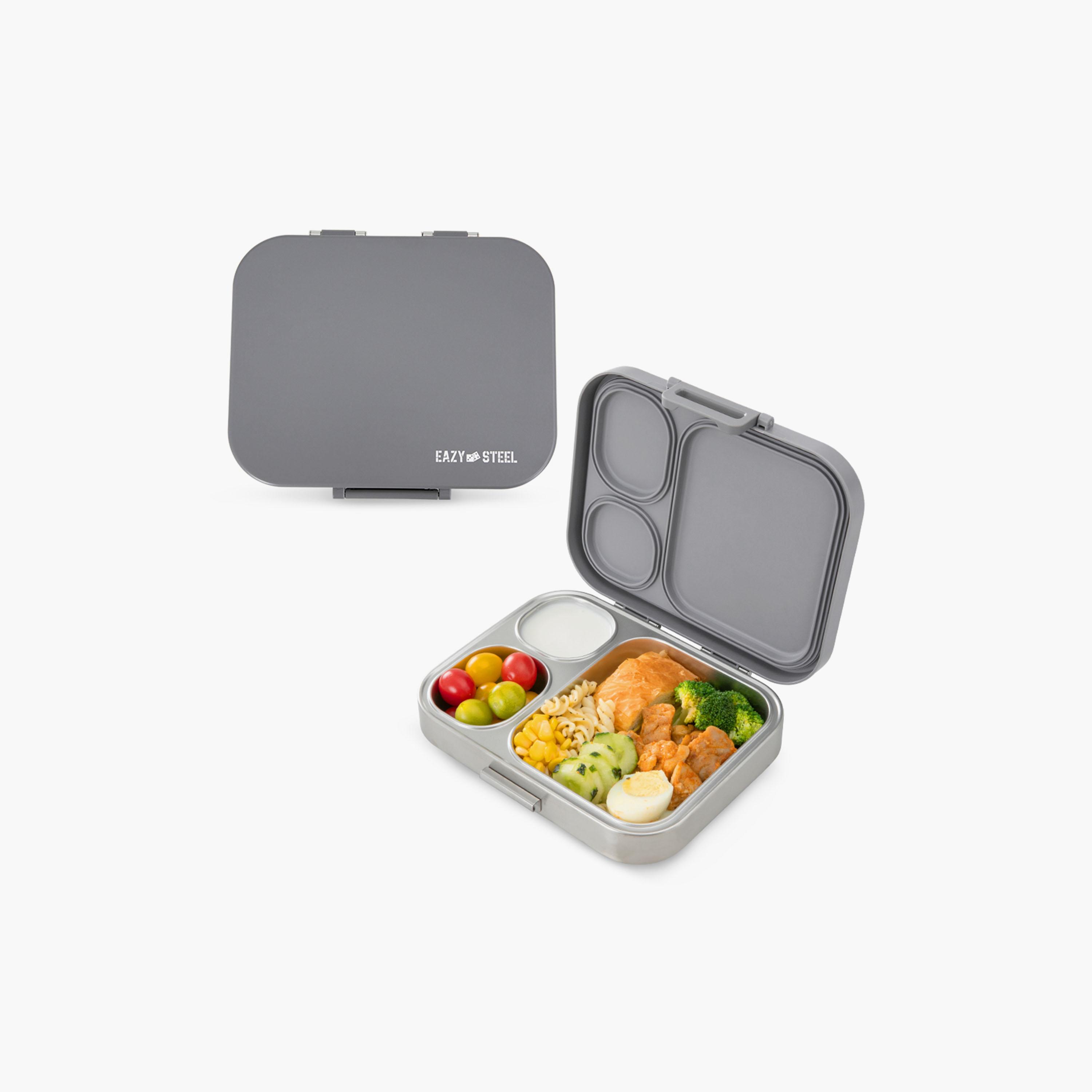 Eazy Kids Premium Stainless Steel Bento Lunch Box with Stainless Steel Water Bottle - 710 ml-school-lunchessentials-lunchboxes-image-8