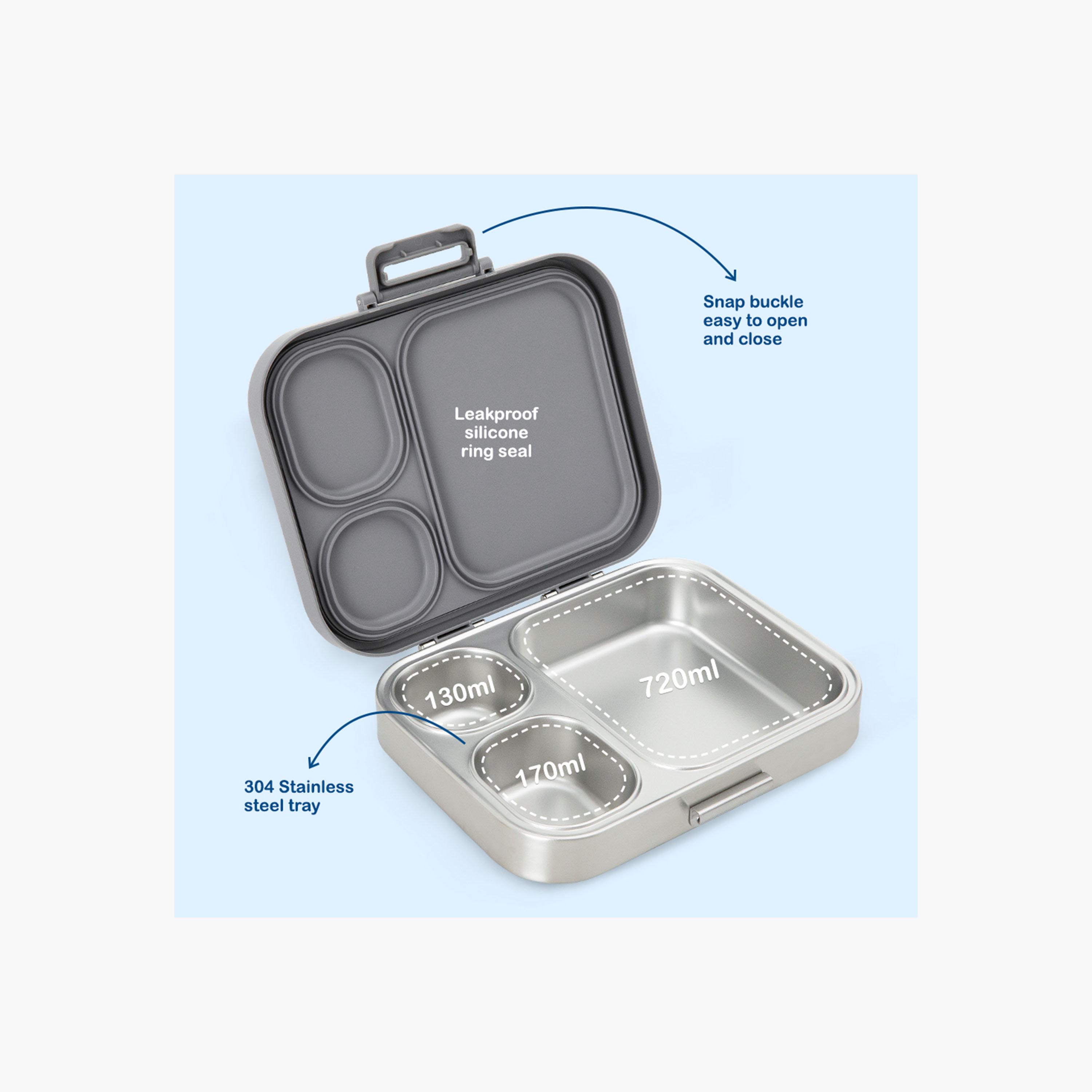 صندوق غداء ستانلس ستيل بريميوم مع حقيبة غداء عازلة للحرارة من إيزي كيدز-school-lunchessentials-lunchboxes-image-12