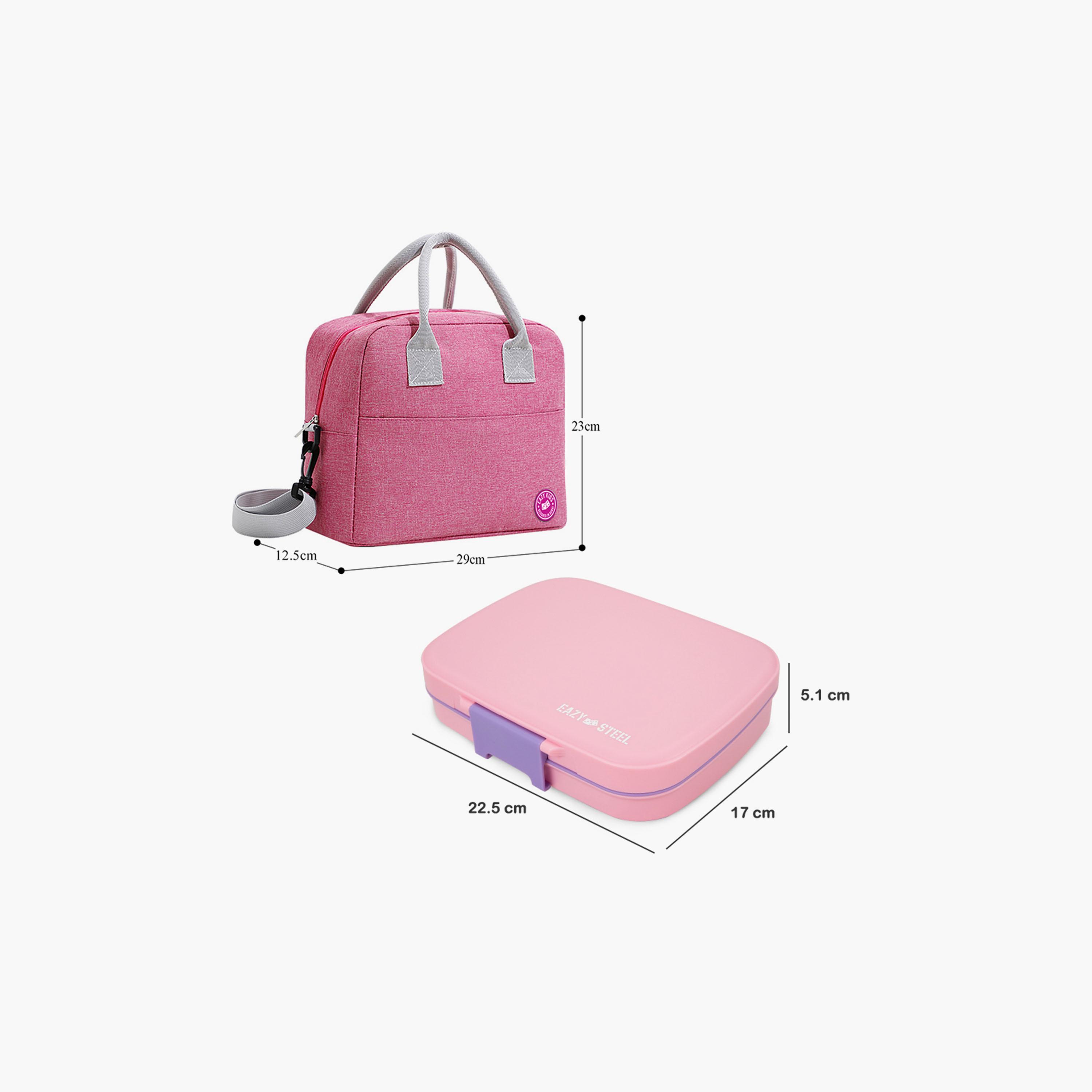 صندوق غداء ستانلس ستيل بريميوم 710 مل مع حقيبة غداء عازلة للحرارة من إيزي كيدز-school-lunchessentials-lunchboxes-image-5