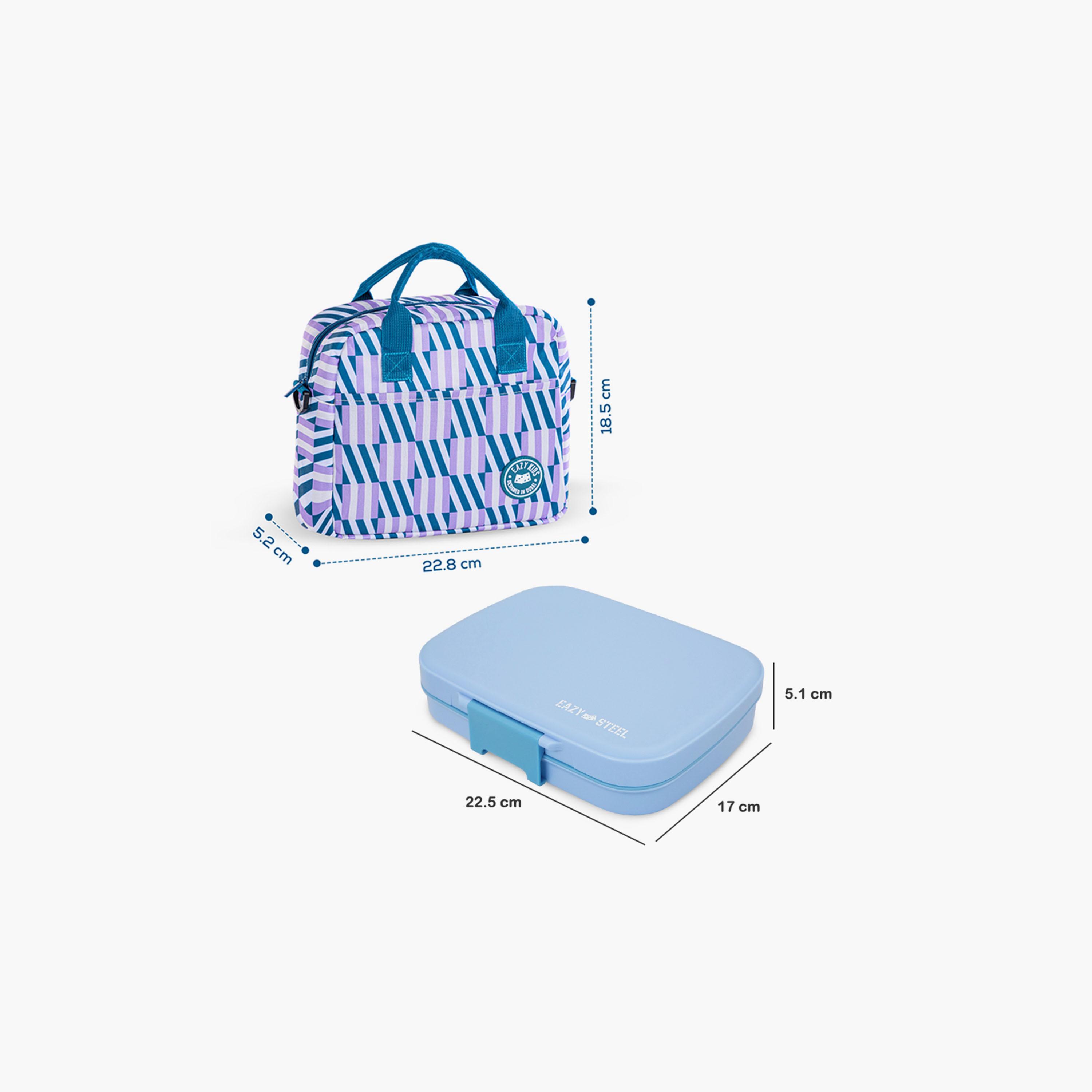 صندوق غداء ستانلس ستيل بريميوم 710 مل مع حقيبة غداء عازلة للحرارة من إيزي كيدز-school-lunchessentials-lunchboxes-image-6