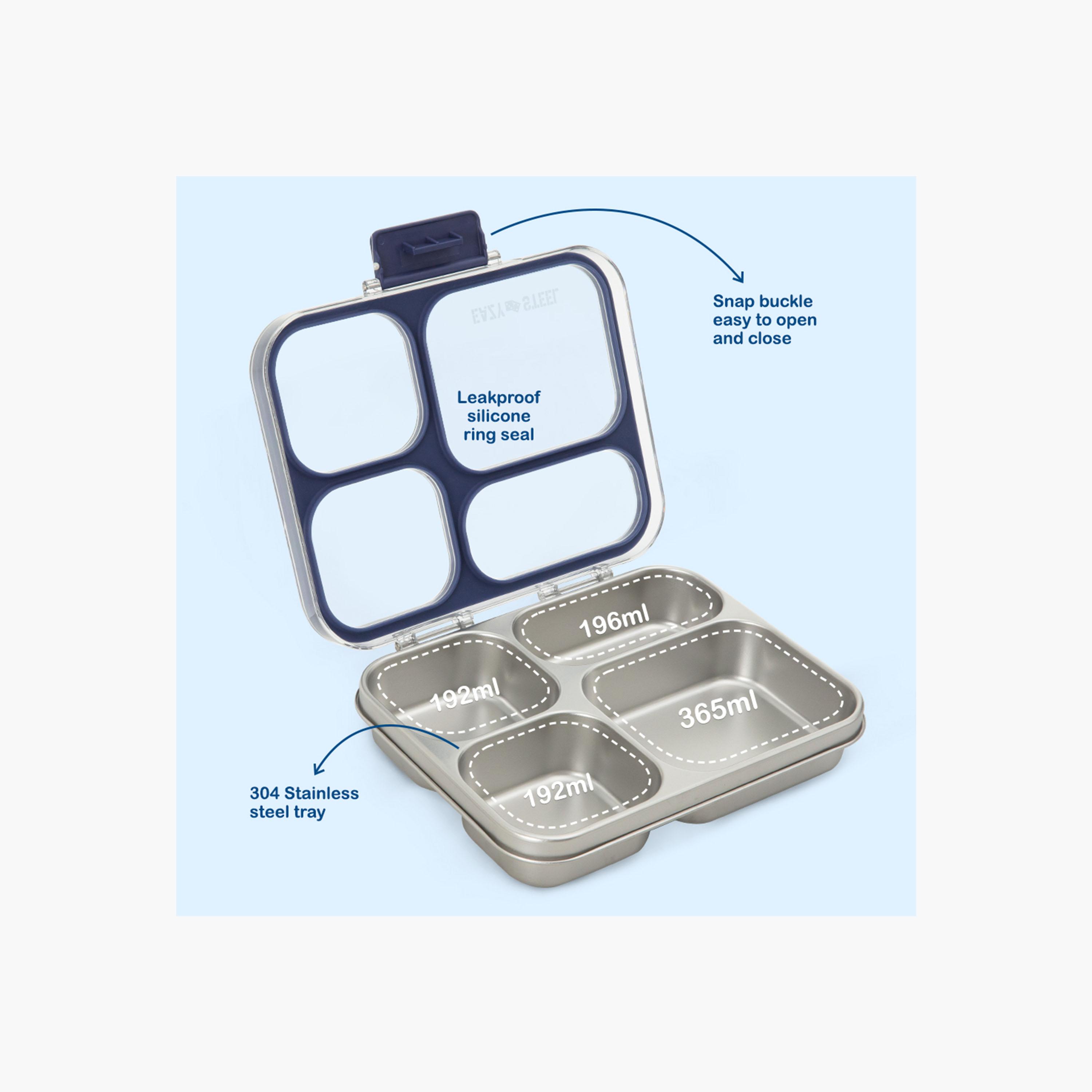 صندوق غداء بينتو ستانلس ستيل 945 مل مع حقيبة غداء عازلة للحرارة من إيزي كيدز-school-lunchessentials-lunchboxes-image-2