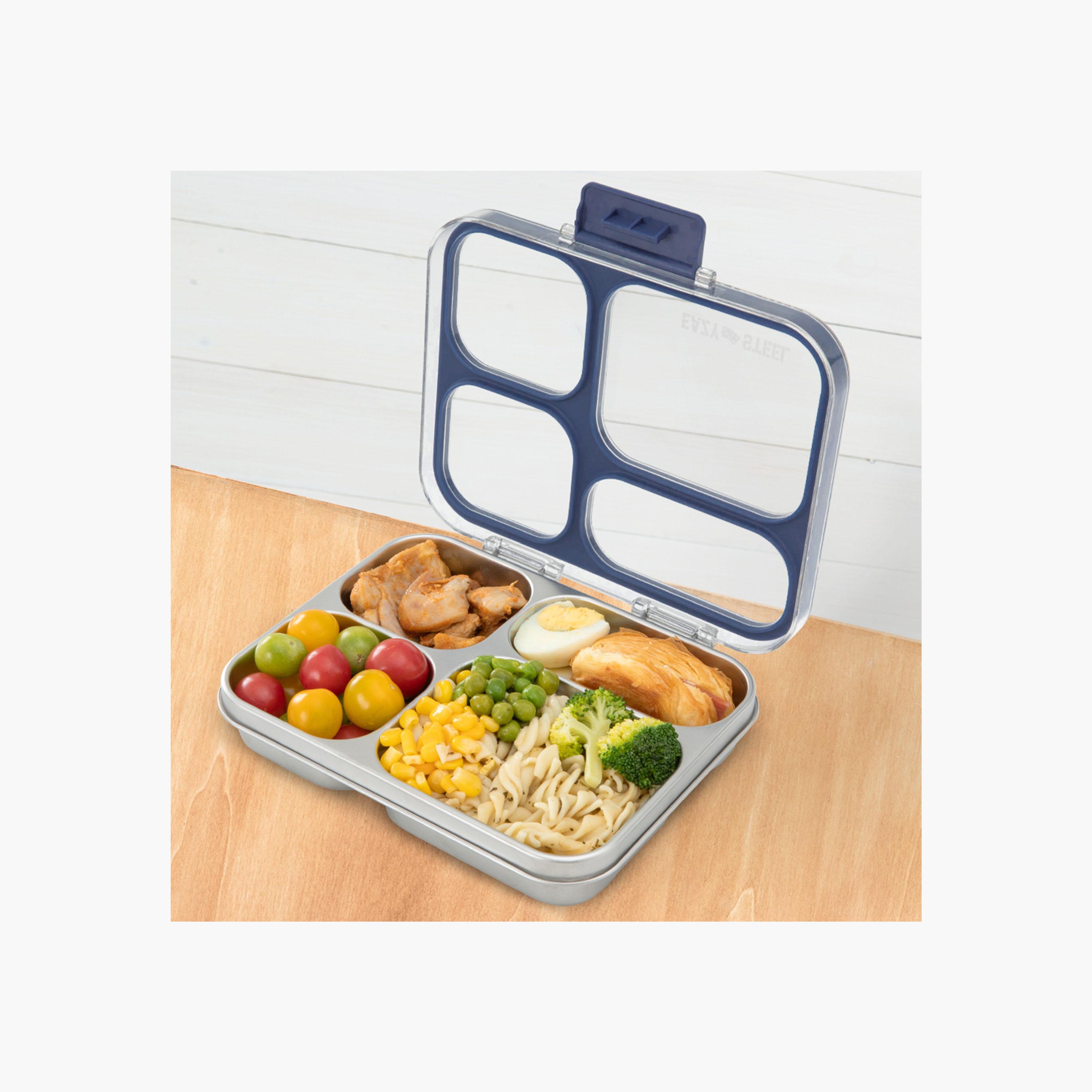 صندوق غداء بينتو ستانلس ستيل 945 مل مع حقيبة غداء عازلة للحرارة من إيزي كيدز-school-lunchessentials-lunchboxes-image-3