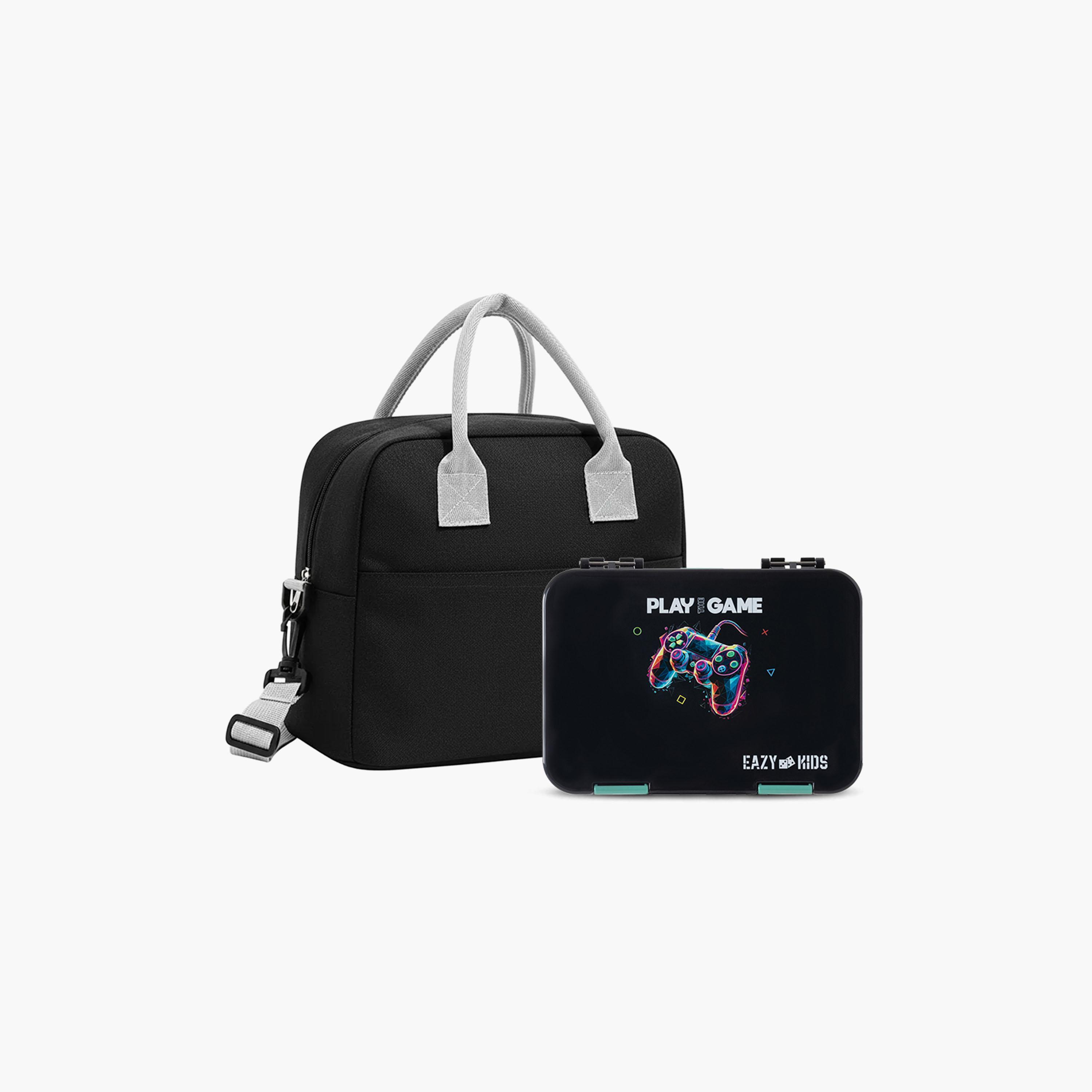 Eazy Kids 4 Compartment Bento Lunch Box with Insulated Lunch Bag-school-lunchessentials-lunchboxes-image-1