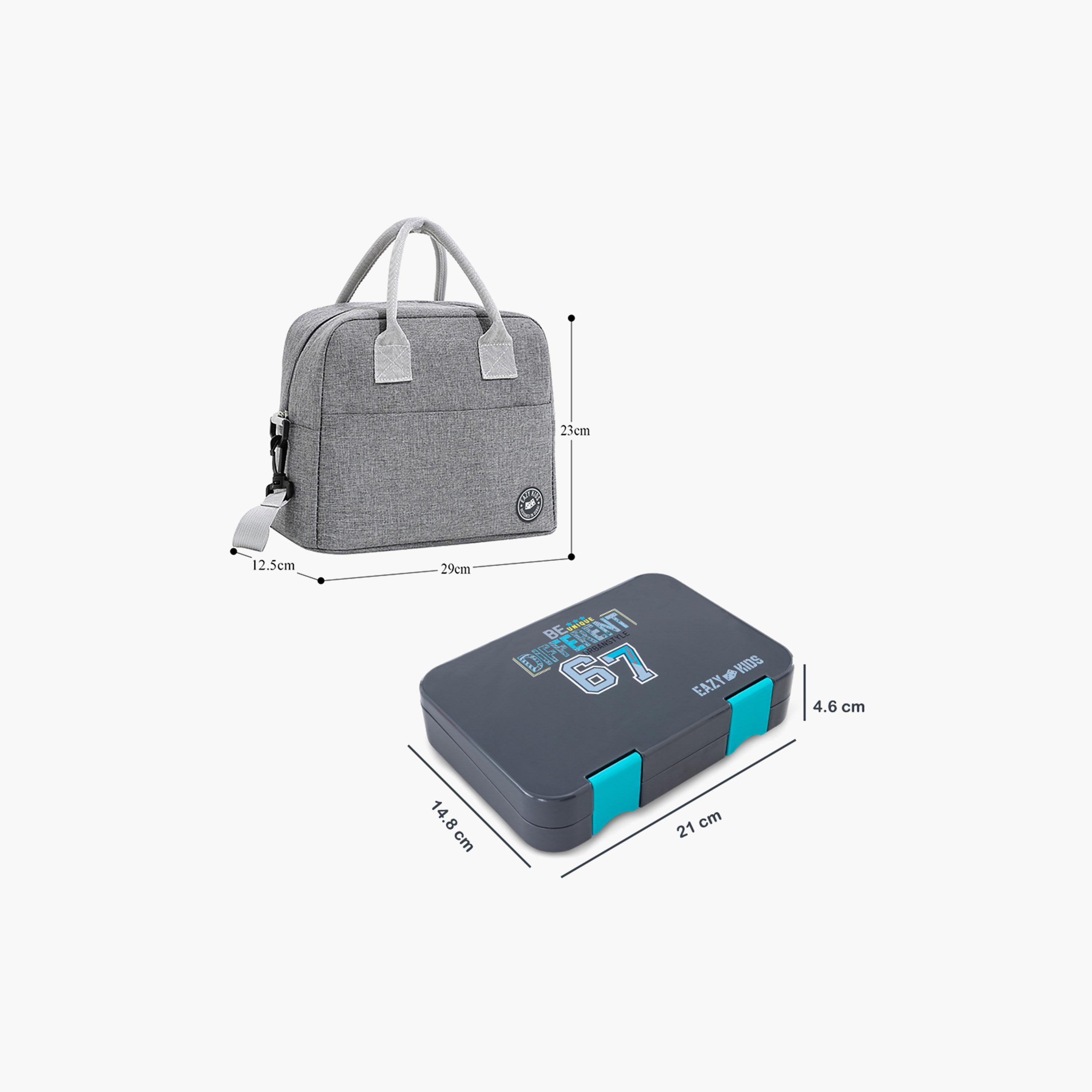 Eazy Kids 4 Compartment Bento Lunch Box with Insulated Lunch Bag-school-lunchessentials-lunchboxes-image-7