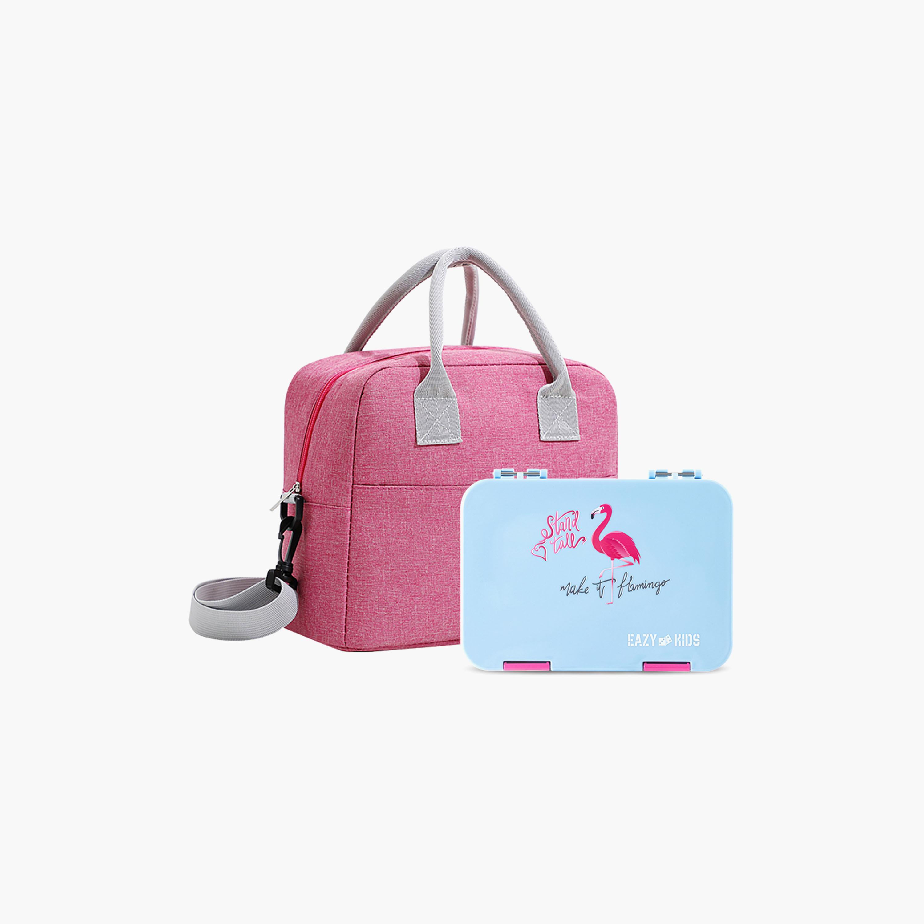 Eazy Kids 4 Compartment Bento Lunch Box with Insulated Lunch Bag-school-lunchessentials-lunchboxes-image-1