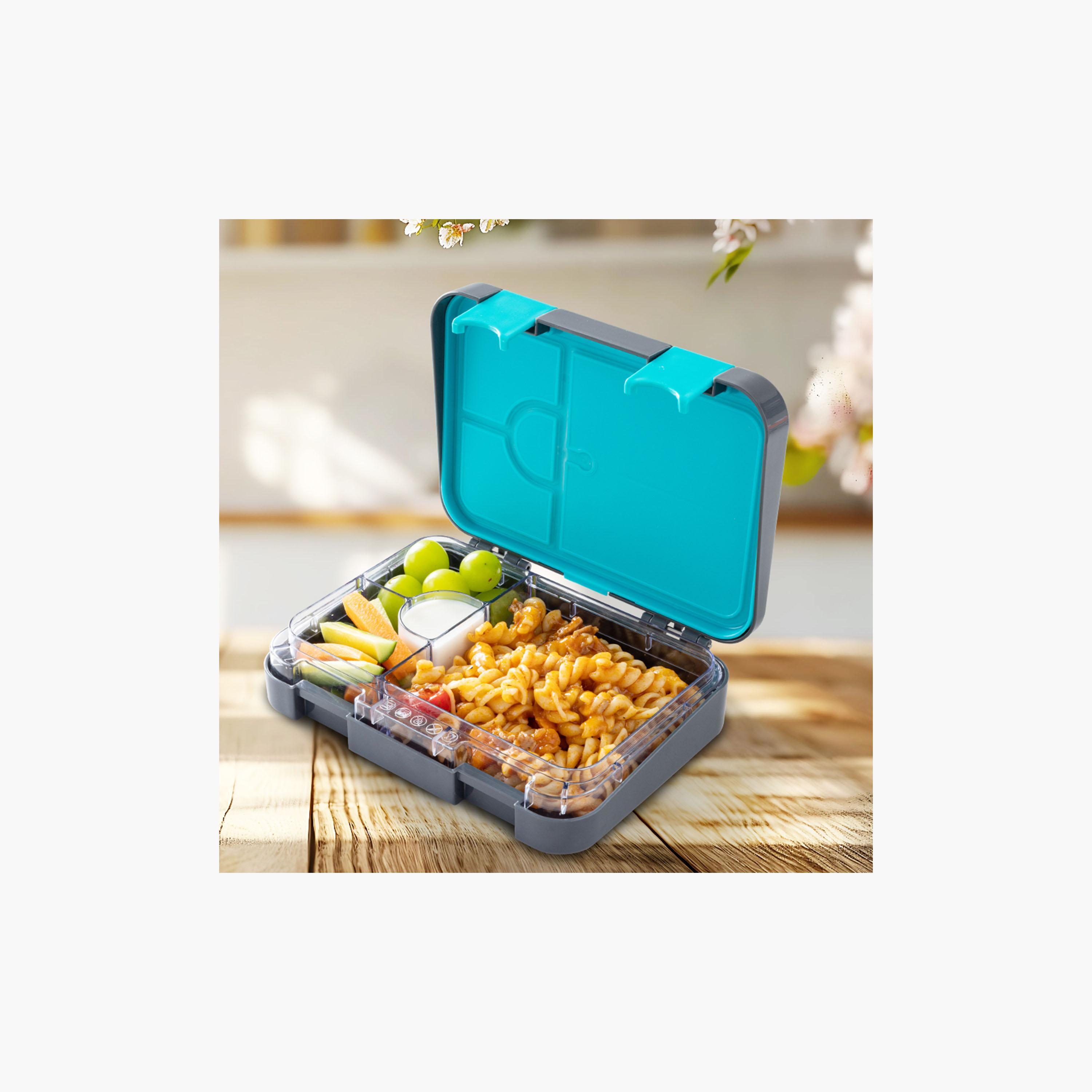 Eazy Kids 4 Compartment Bento Lunch Box with Insulated Lunch Bag & Water Bottle - 750 ml-school-lunchessentials-lunchboxes-image-16
