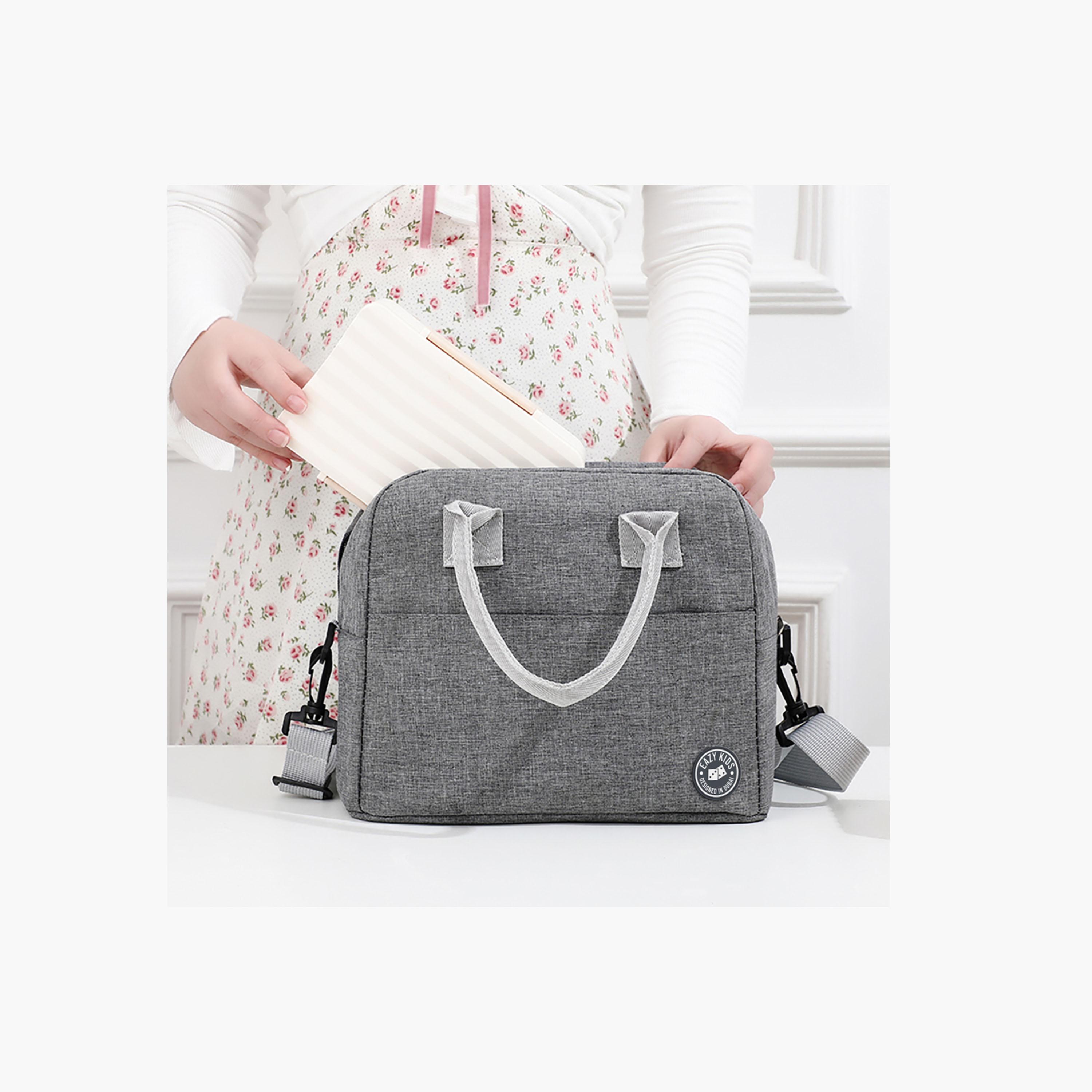 Eazy Kids 4 Compartment Bento Lunch Box with Insulated Lunch Bag & Water Bottle - 750 ml-school-lunchessentials-lunchboxes-image-4