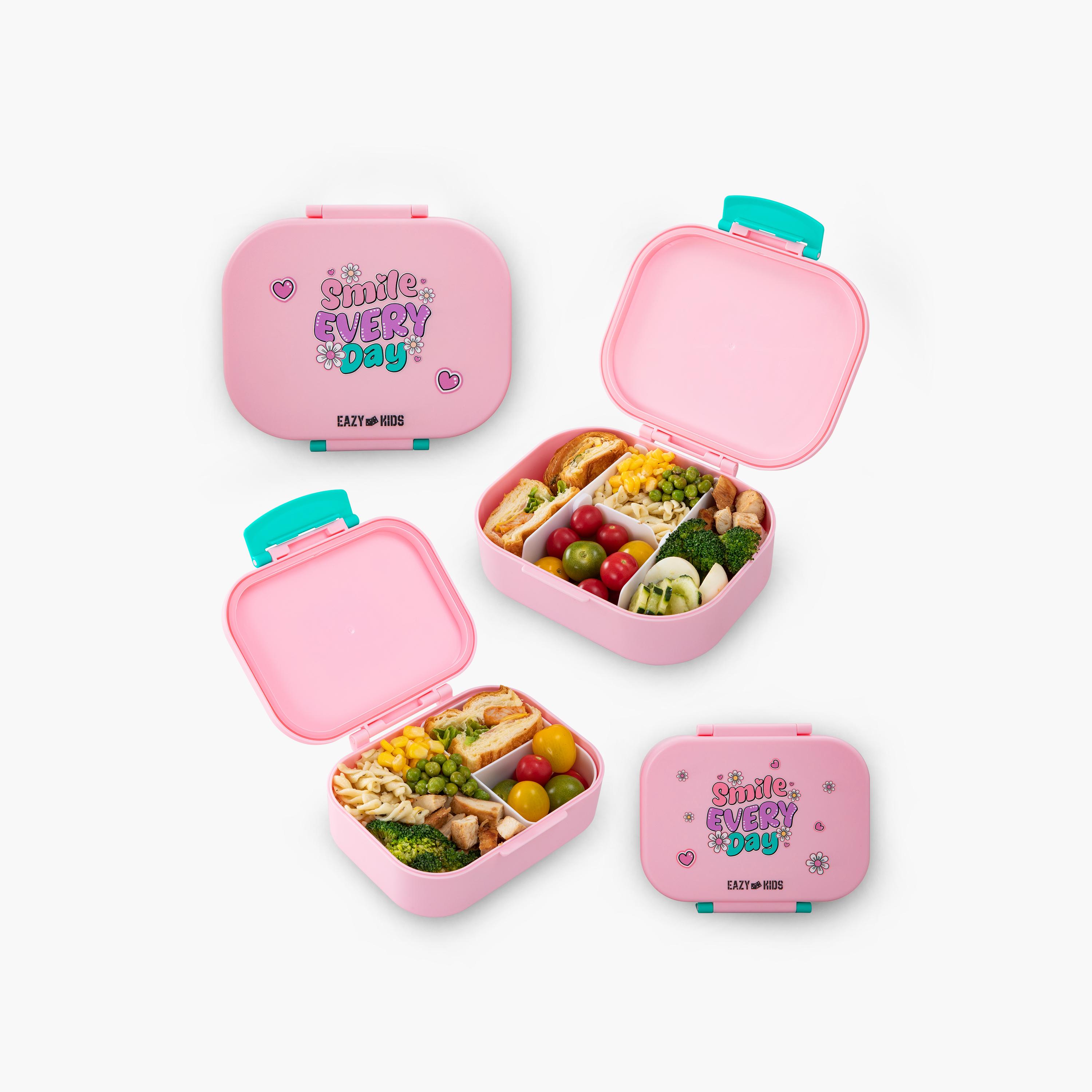 طقم صناديق غداء بينتو قطعتين خالي من مادة BPA ومقاوم للتسريب من إيزي كيدز-school-lunchessentials-lunchboxes-image-1