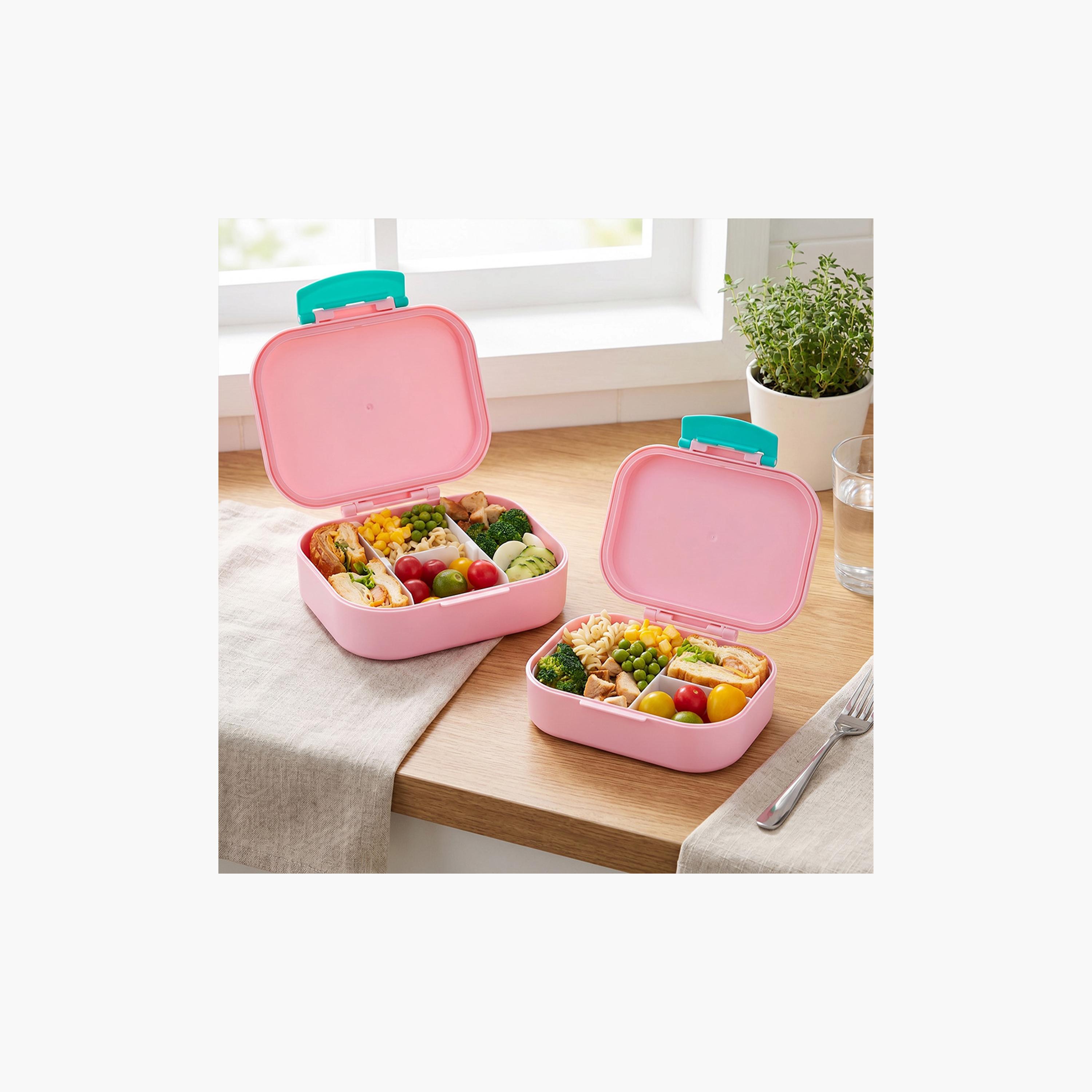 طقم صناديق غداء بينتو قطعتين خالي من مادة BPA ومقاوم للتسريب من إيزي كيدز-school-lunchessentials-lunchboxes-image-11