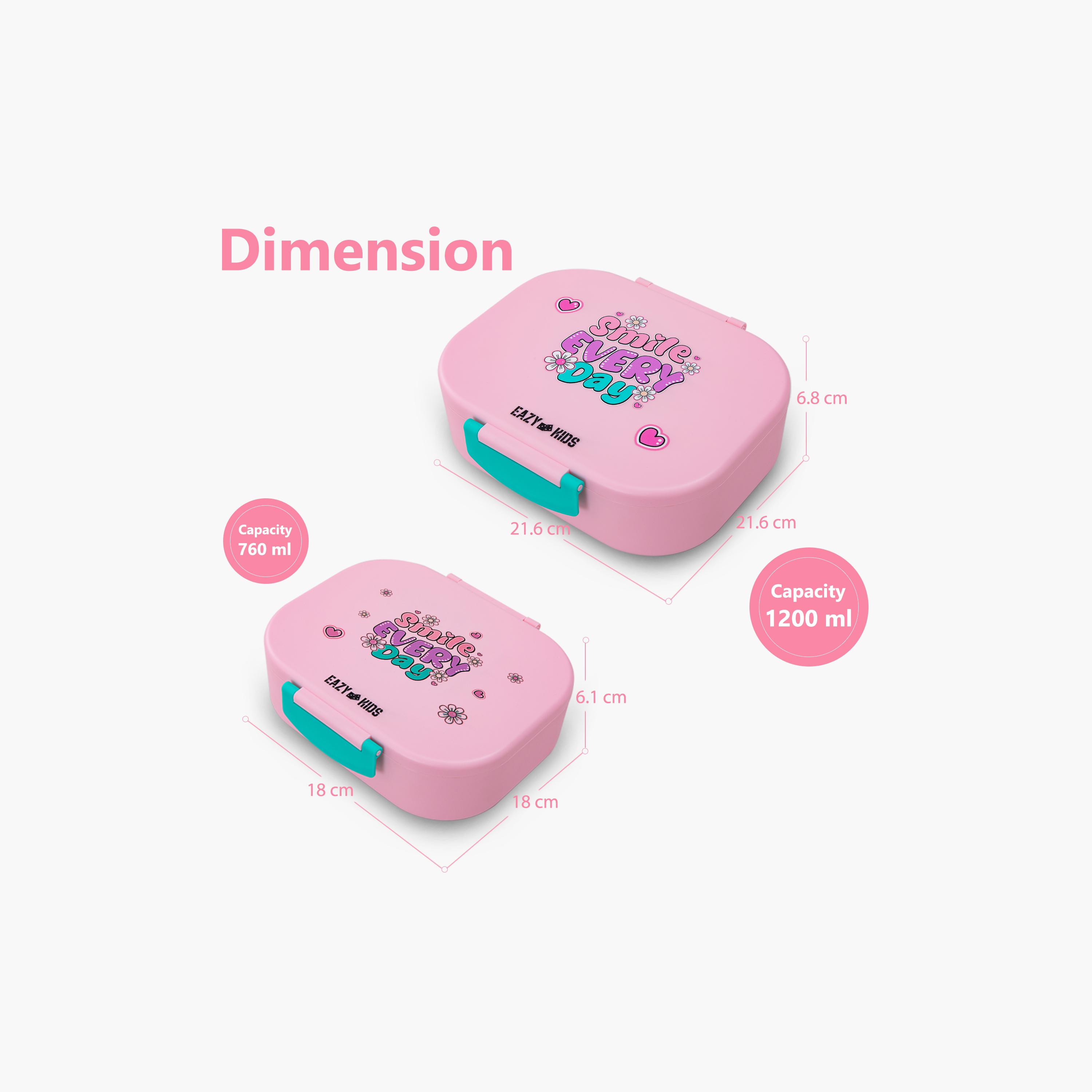 طقم صناديق غداء بينتو قطعتين خالي من مادة BPA ومقاوم للتسريب من إيزي كيدز-school-lunchessentials-lunchboxes-image-6