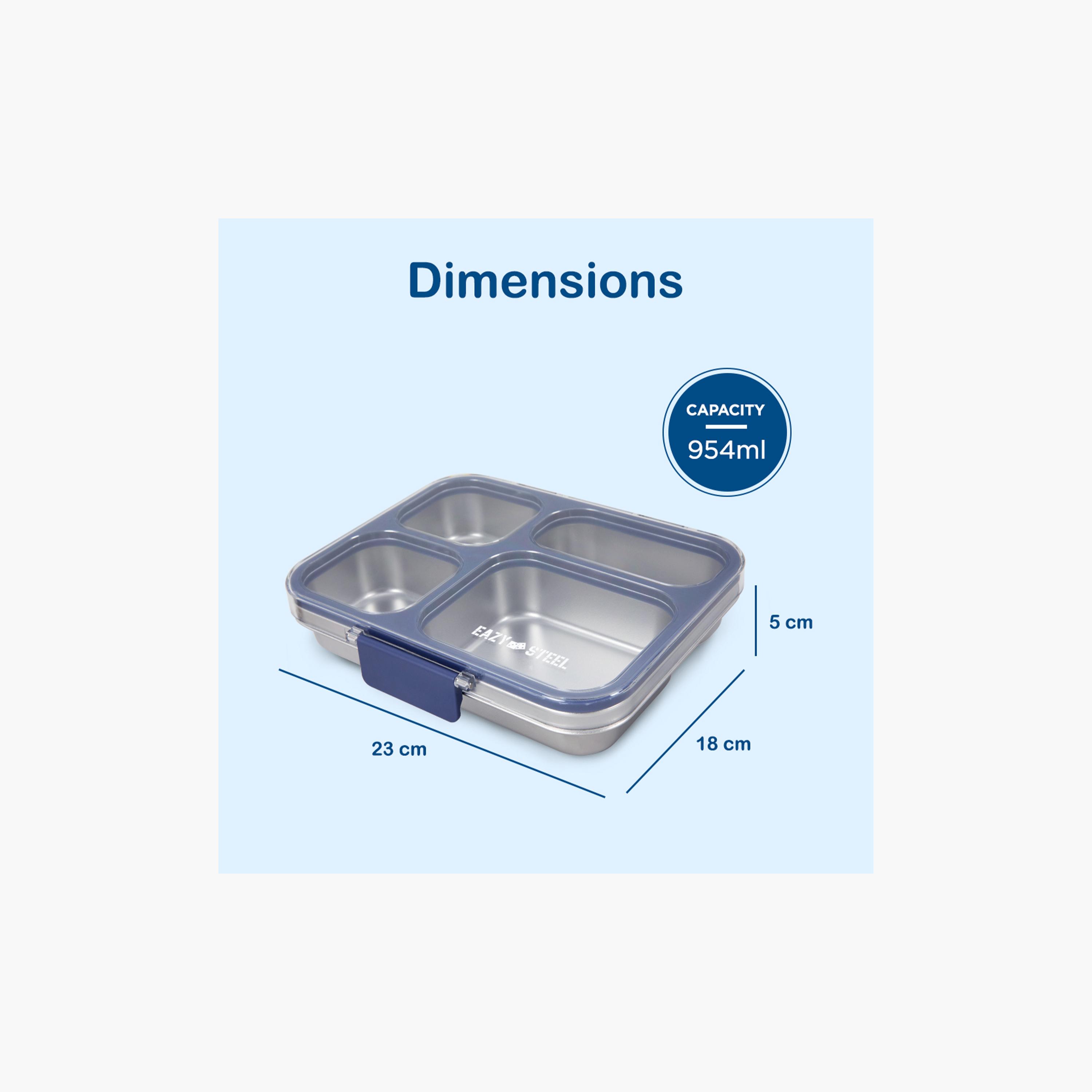 صندوق غداء بينتو ستانلس ستيل مع غطاء تريتان من إيزي كيدز-school-lunchessentials-lunchboxes-image-3