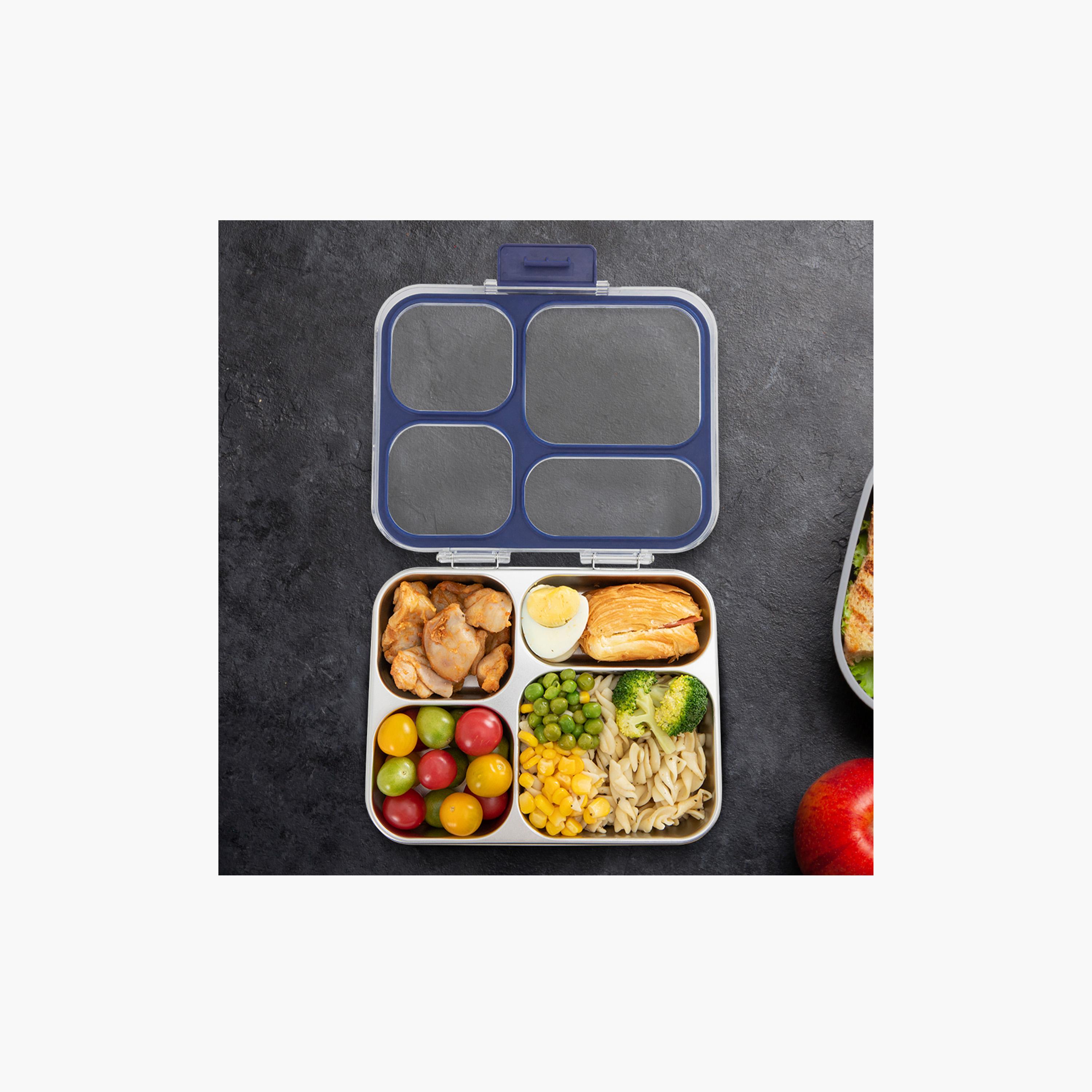 صندوق غداء بينتو ستانلس ستيل مع غطاء تريتان من إيزي كيدز-school-lunchessentials-lunchboxes-image-5