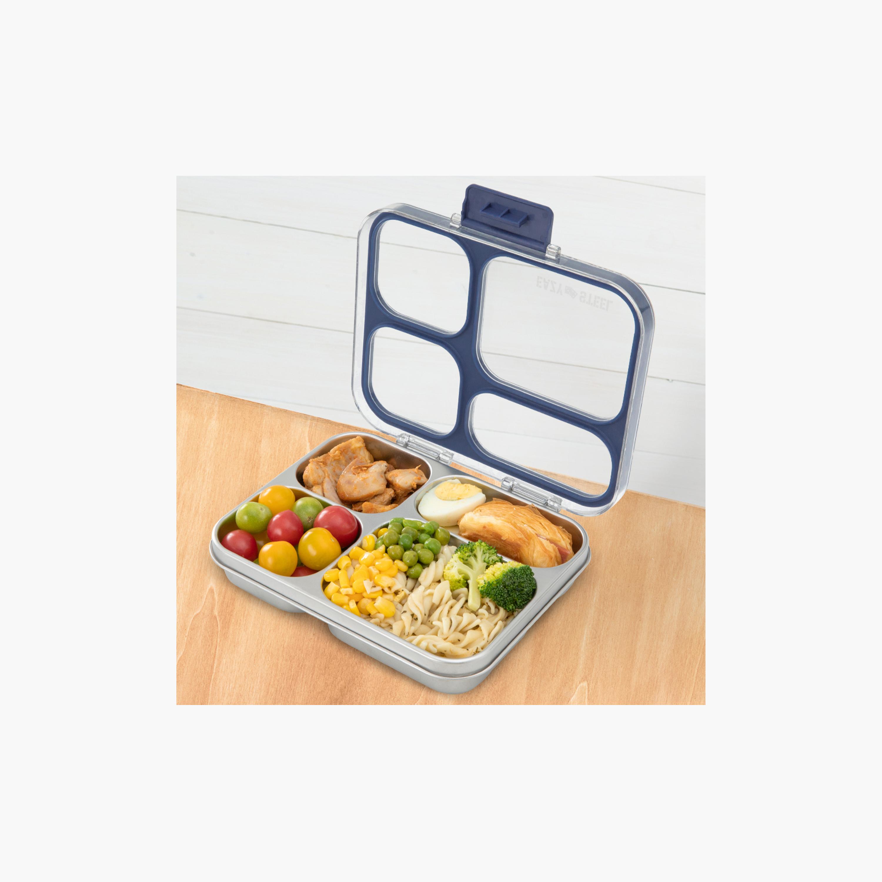 صندوق غداء بينتو ستانلس ستيل مع غطاء تريتان من إيزي كيدز-school-lunchessentials-lunchboxes-image-7