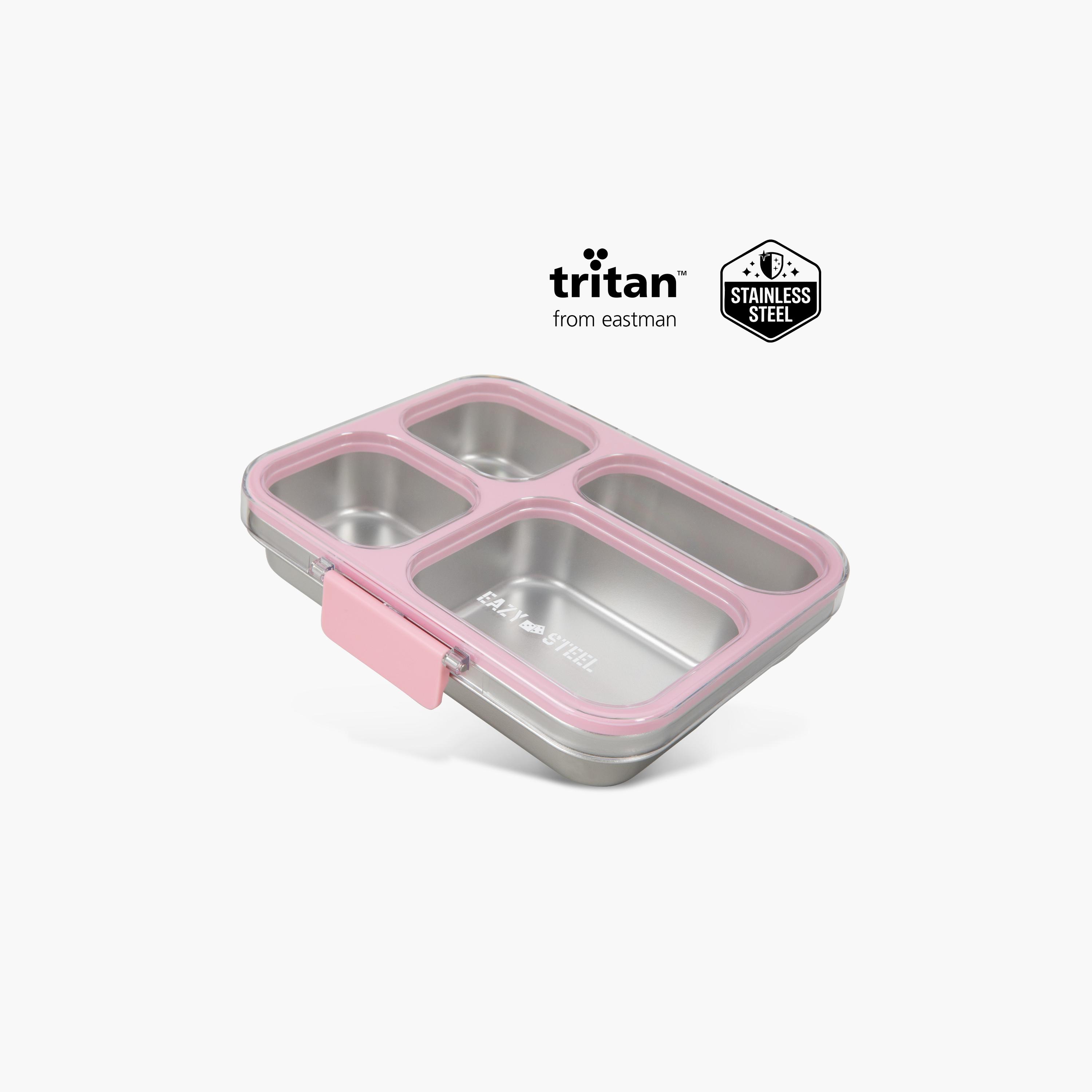 صندوق غداء بينتو ستانلس ستيل مع غطاء تريتان من إيزي كيدز-school-lunchessentials-lunchboxes-image-11