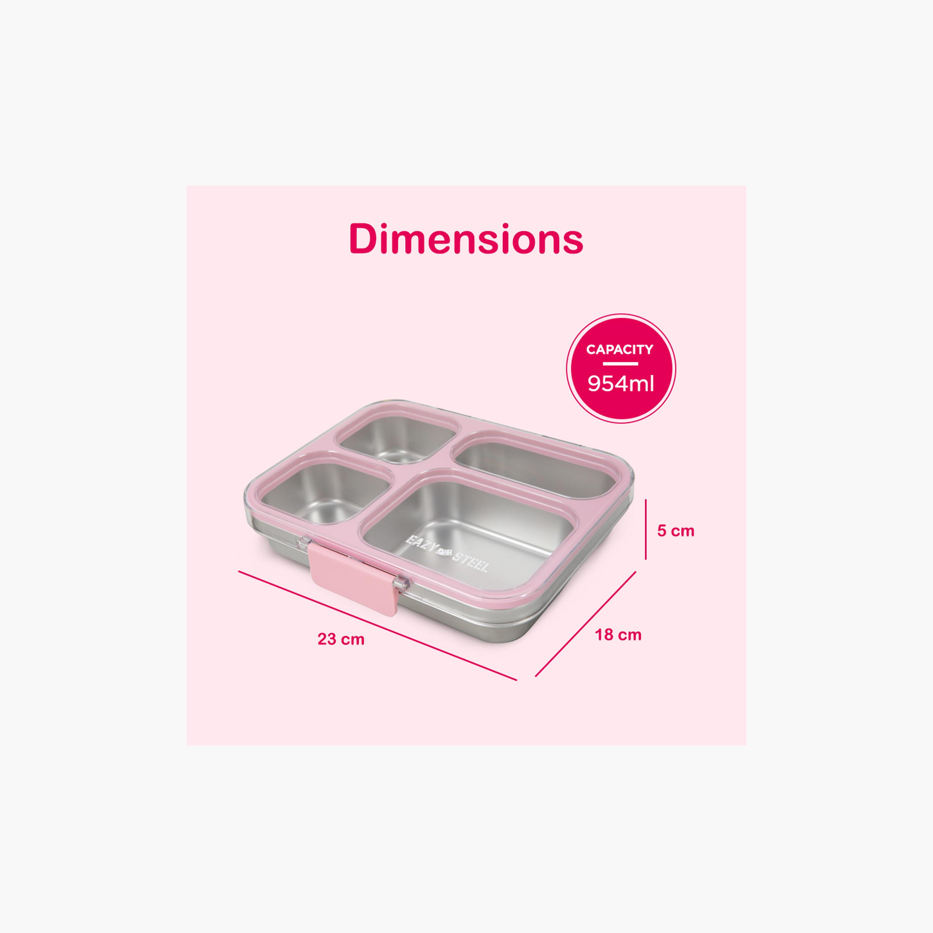 صندوق غداء بينتو ستانلس ستيل مع غطاء تريتان من إيزي كيدز-school-lunchessentials-lunchboxes-image-3