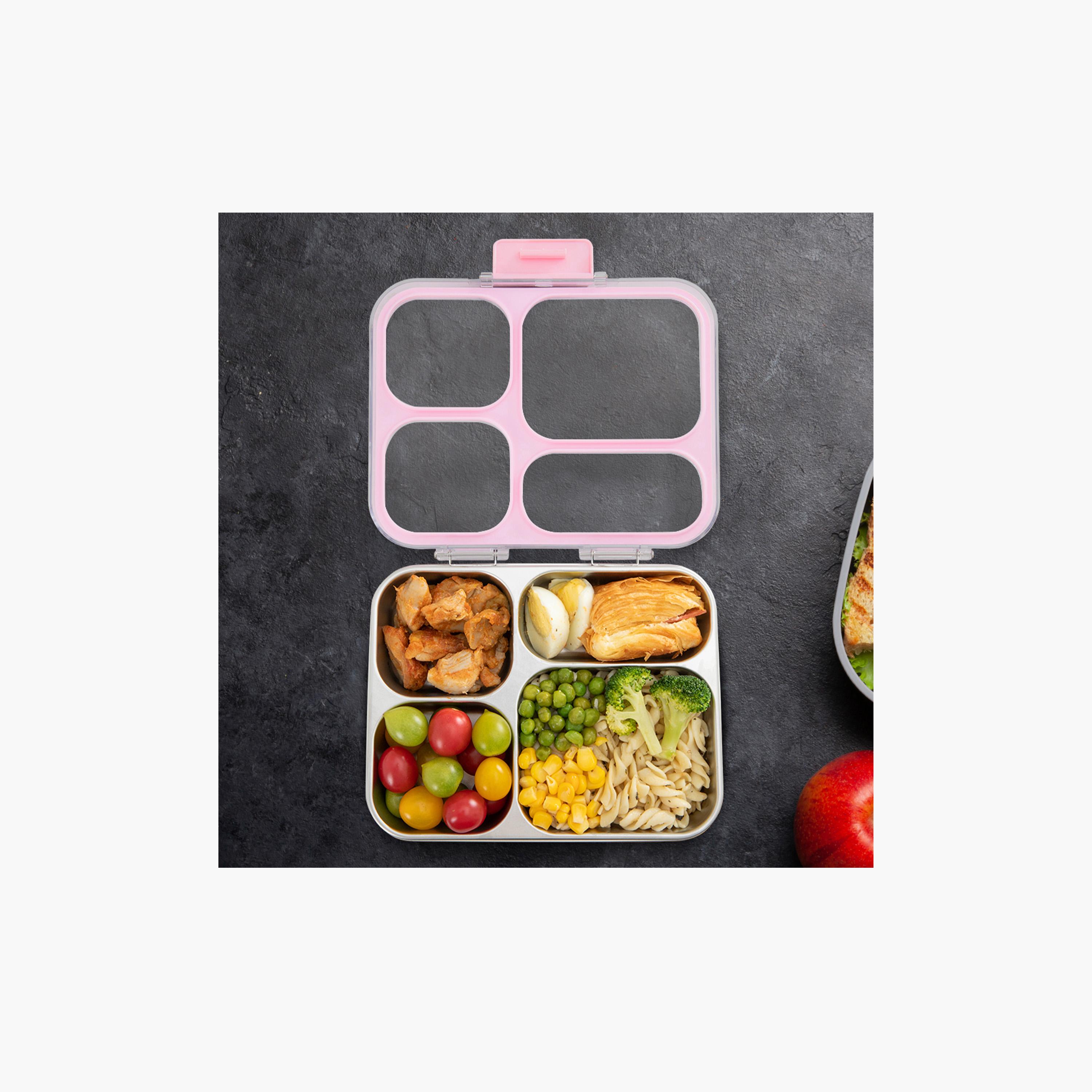 صندوق غداء بينتو ستانلس ستيل مع غطاء تريتان من إيزي كيدز-school-lunchessentials-lunchboxes-image-5