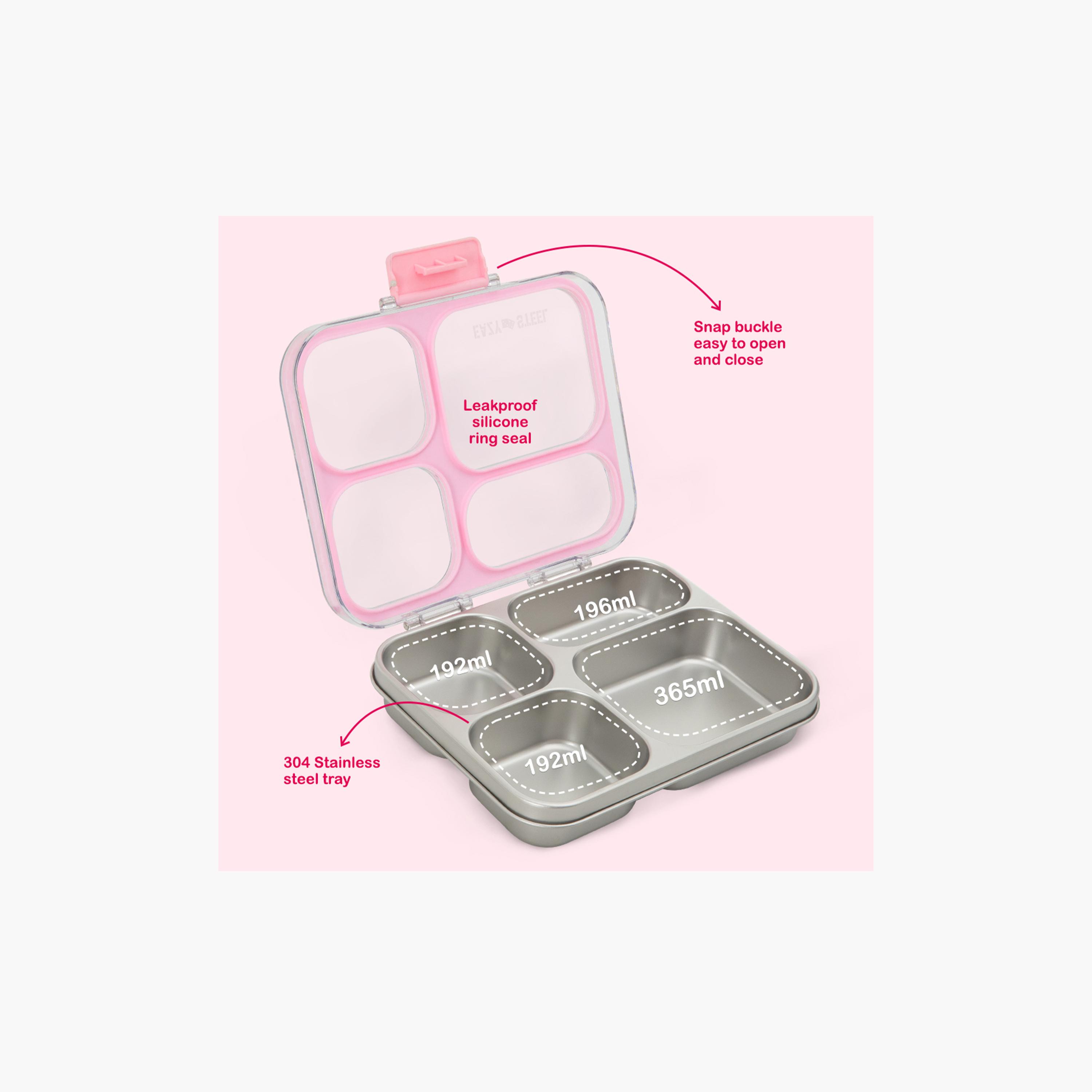 صندوق غداء بينتو ستانلس ستيل مع غطاء تريتان من إيزي كيدز-school-lunchessentials-lunchboxes-image-6