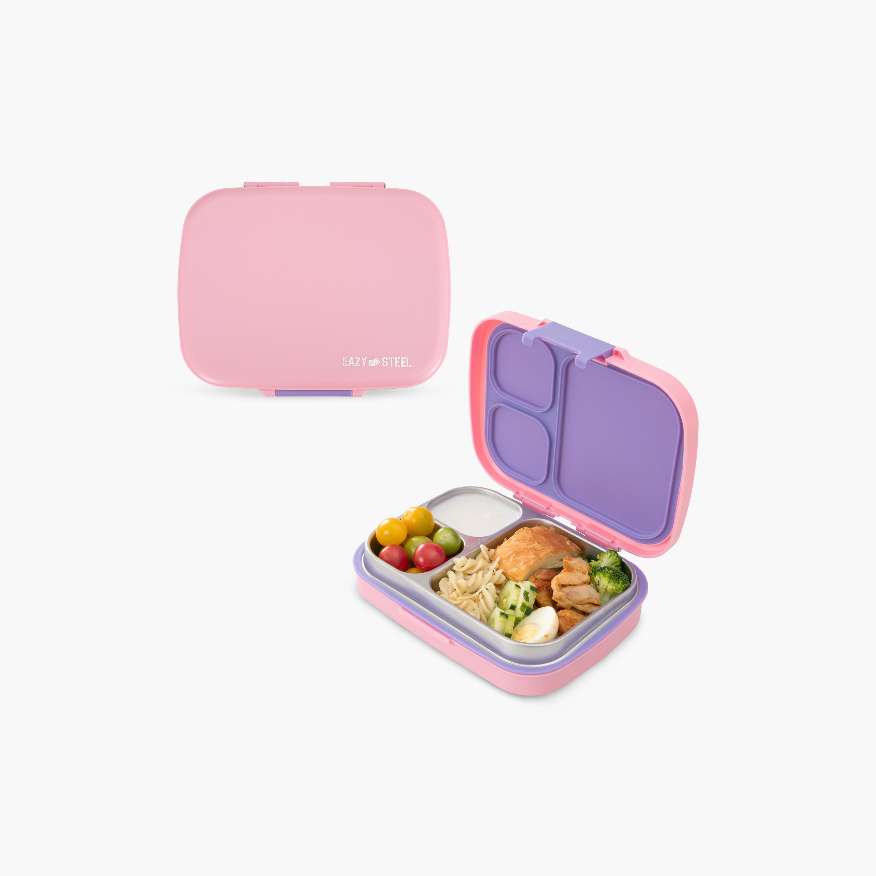 Eazy Kids 3 Compartment Leak Proof Premium Stainless Steel Lunch Box - 710 ml-school-lunchessentials-lunchboxes-image-1