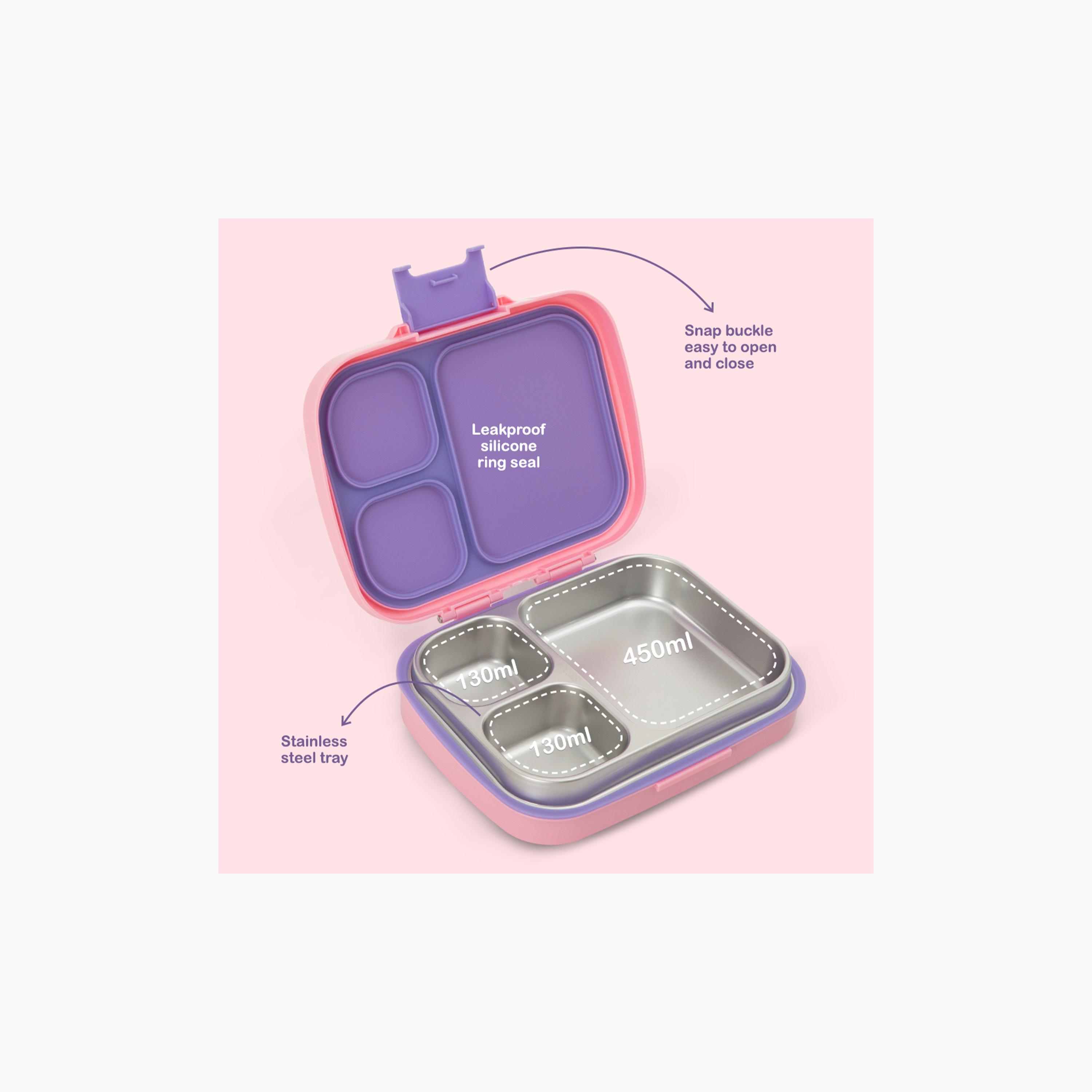 Eazy Kids 3 Compartment Leak Proof Premium Stainless Steel Lunch Box - 710 ml-school-lunchessentials-lunchboxes-image-10
