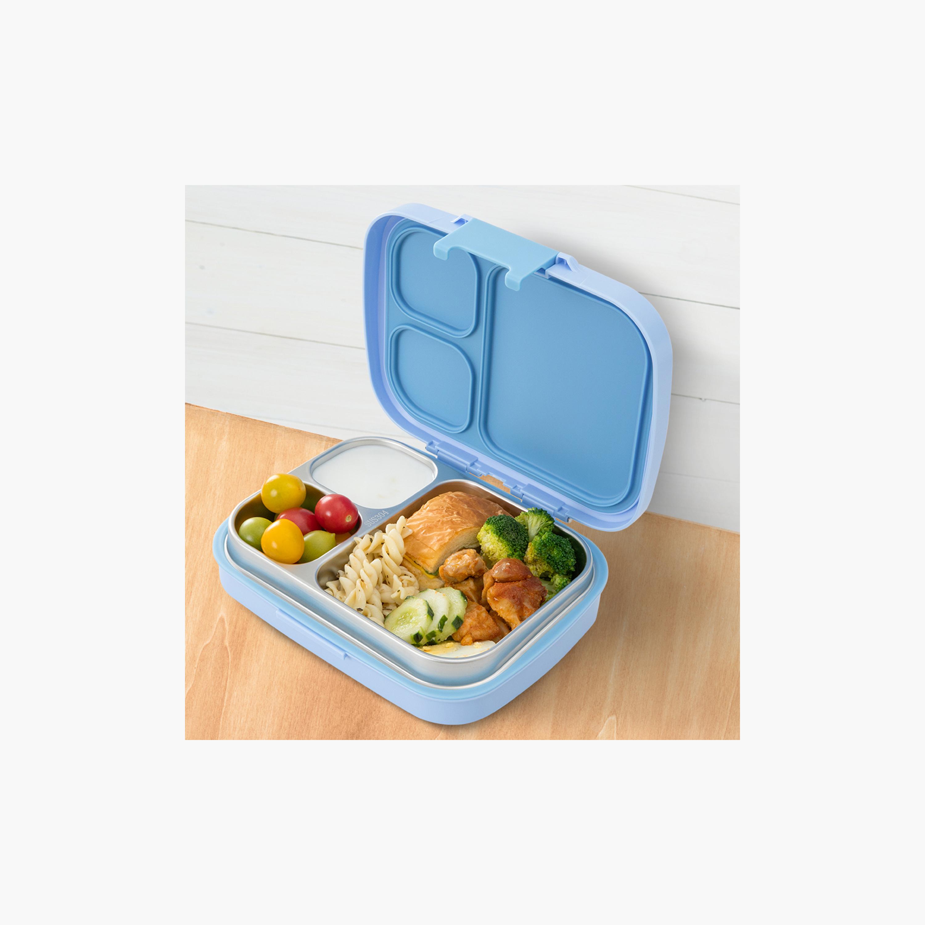Eazy Kids 3 Compartment Leak Proof Premium Stainless Steel Lunch Box - 710 ml-school-lunchessentials-lunchboxes-image-10