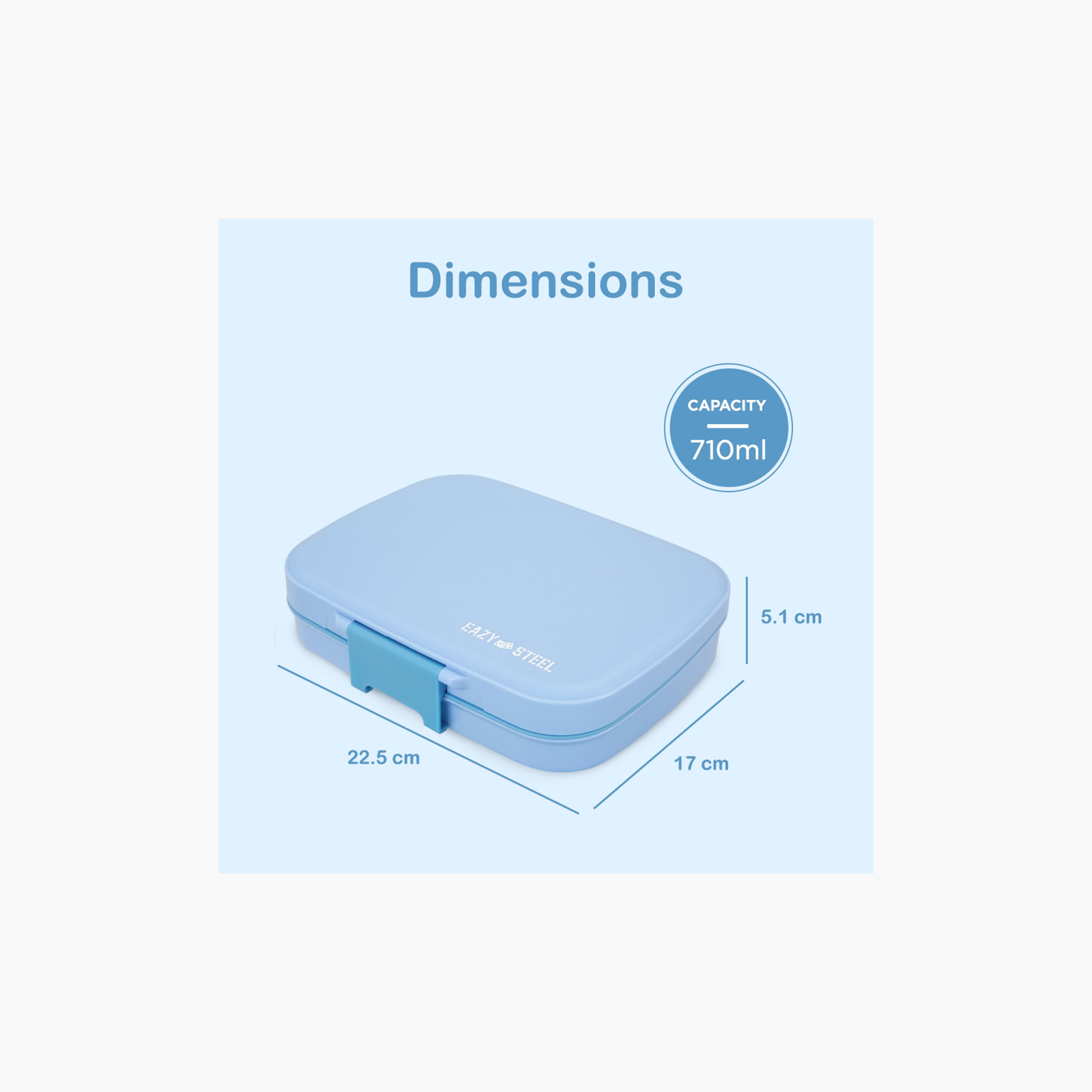 Eazy Kids 3 Compartment Leak Proof Premium Stainless Steel Lunch Box - 710 ml-school-lunchessentials-lunchboxes-image-3