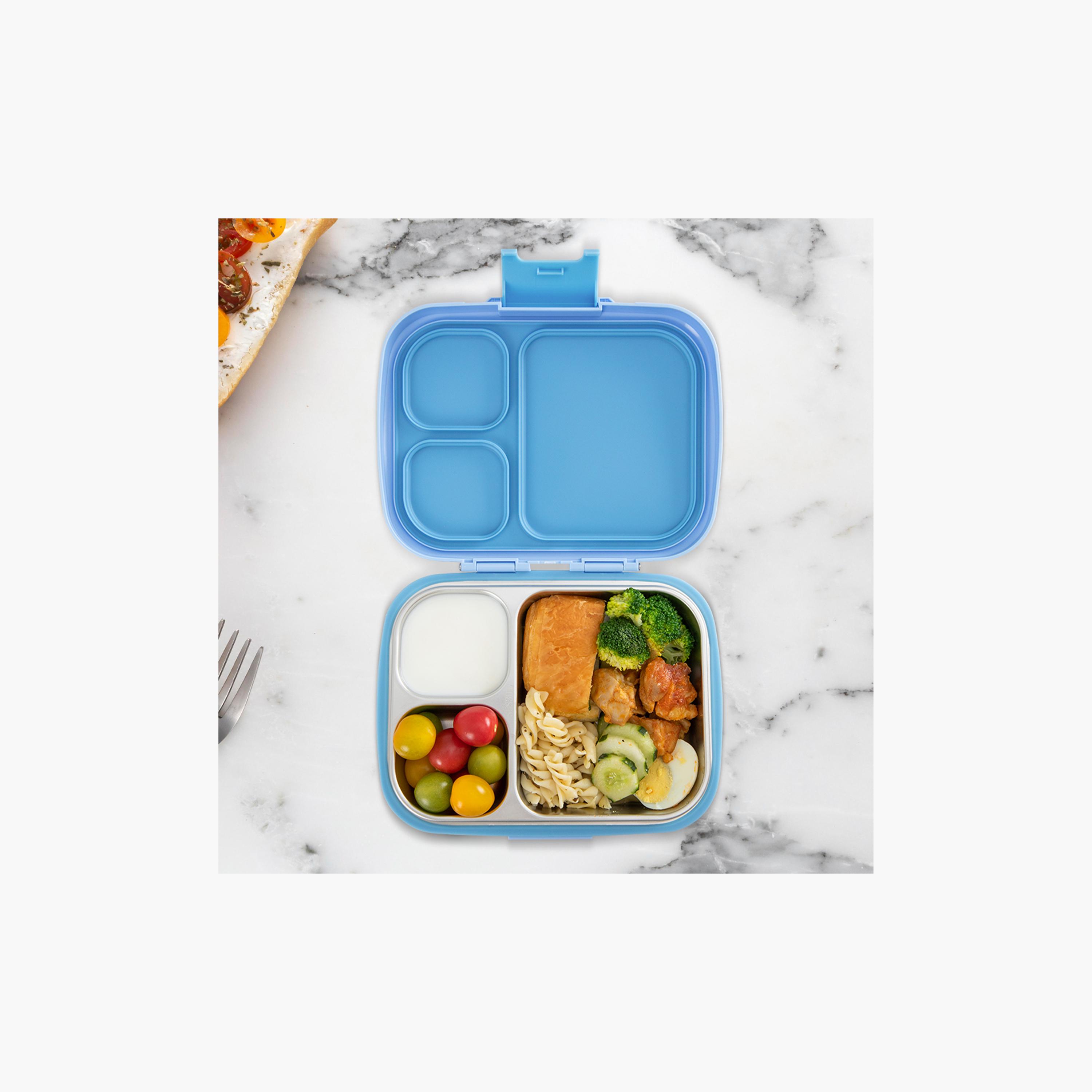 Eazy Kids 3 Compartment Leak Proof Premium Stainless Steel Lunch Box - 710 ml-school-lunchessentials-lunchboxes-image-4