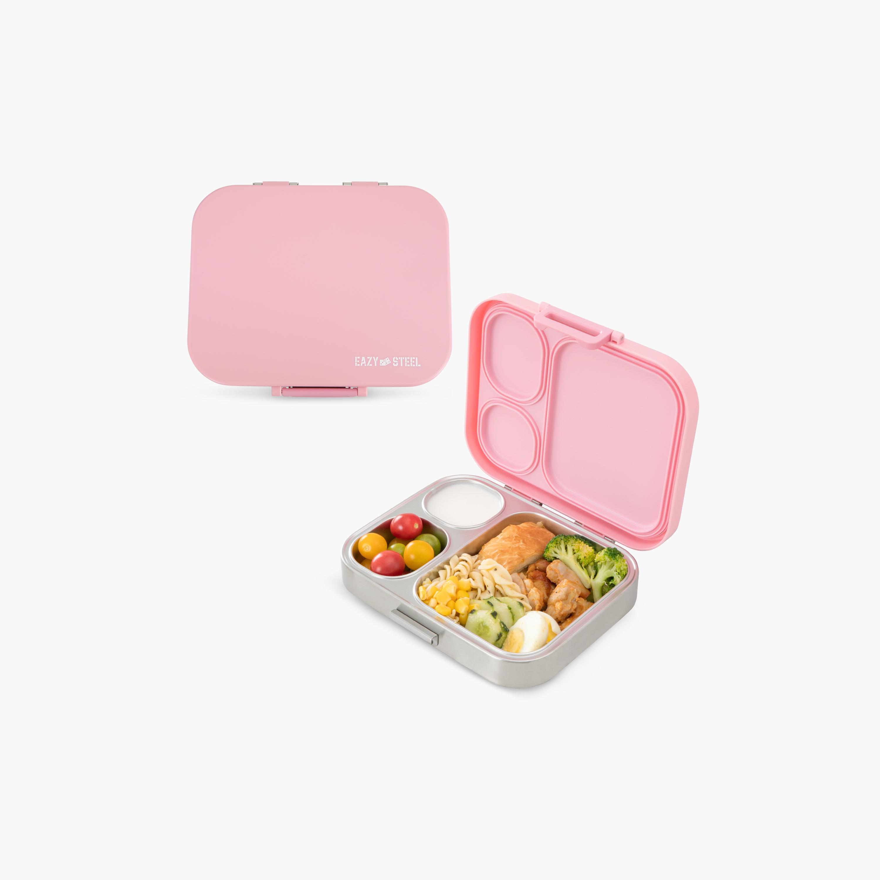 Eazy Kids Premium Stainless Steel Bento Lunch Box with Silicon Lid-school-lunchessentials-lunchboxes-image-1