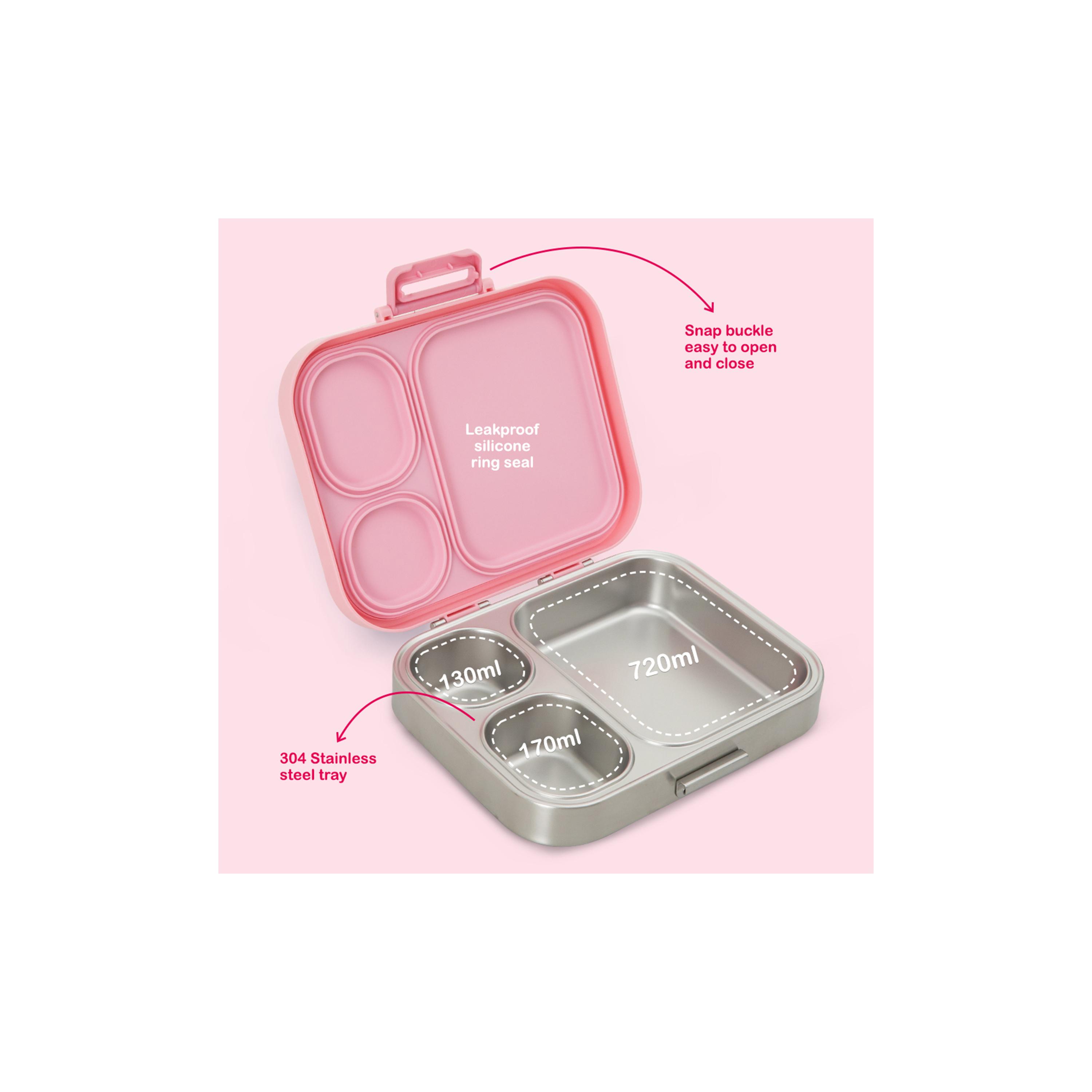 Eazy Kids Premium Stainless Steel Bento Lunch Box with Silicon Lid-school-lunchessentials-lunchboxes-image-3
