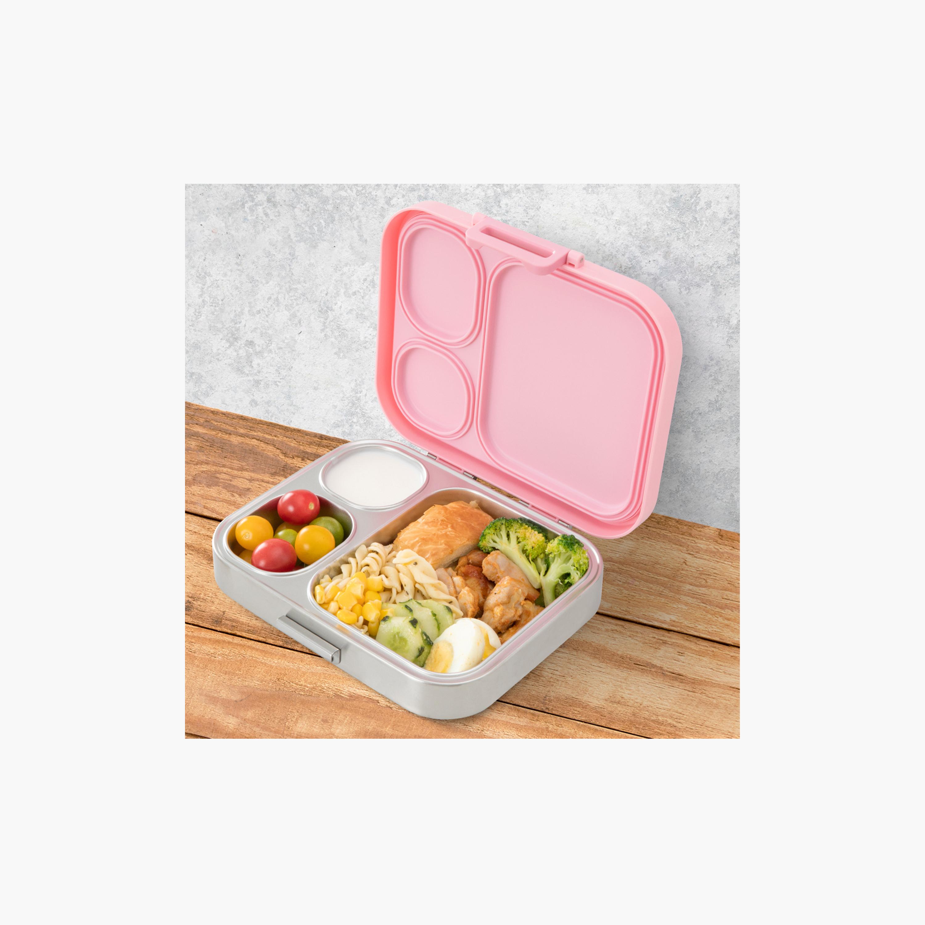 Eazy Kids Premium Stainless Steel Bento Lunch Box with Silicon Lid-school-lunchessentials-lunchboxes-image-7