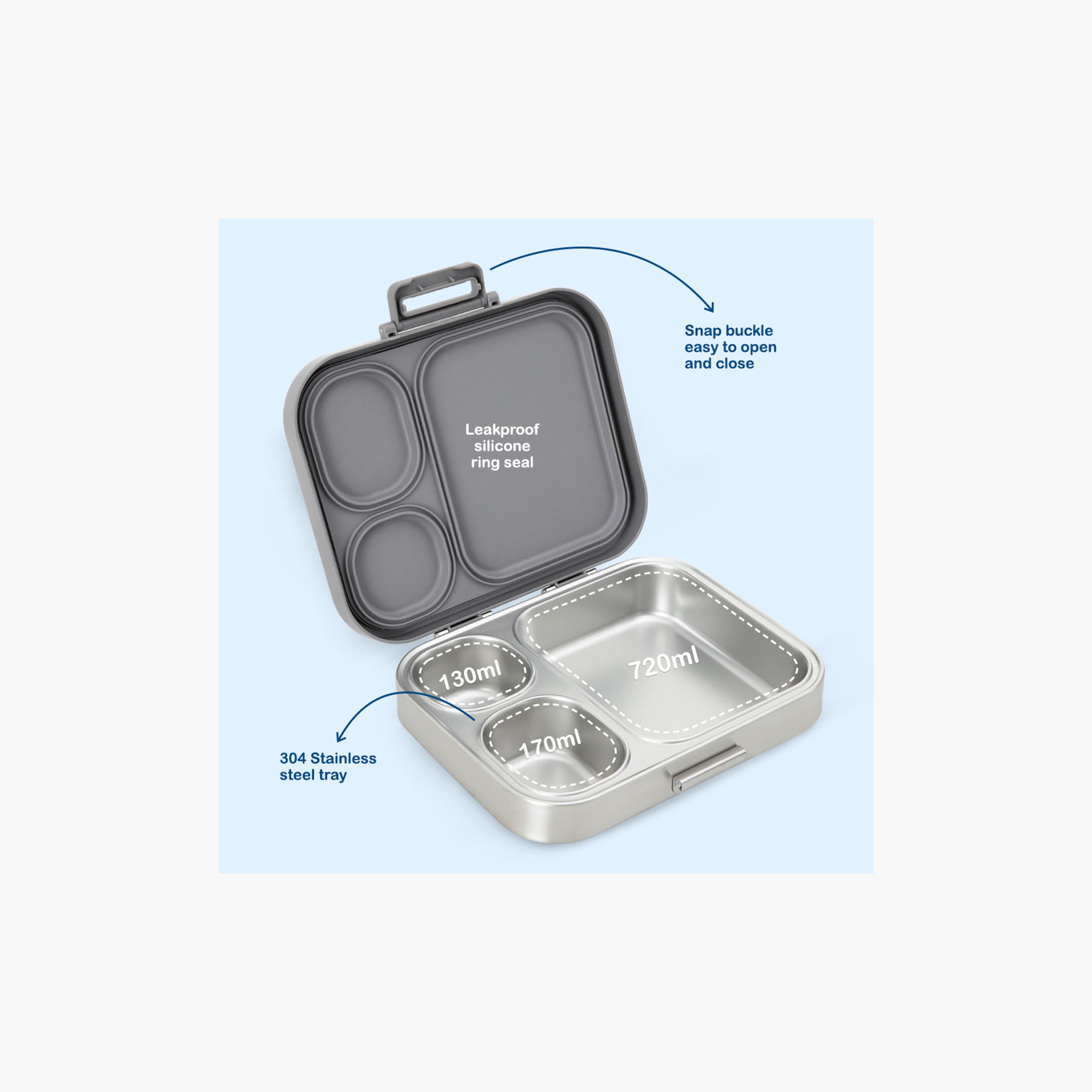 Eazy Kids Premium Stainless Steel Bento Lunch Box with Silicon Lid-school-lunchessentials-lunchboxes-image-11