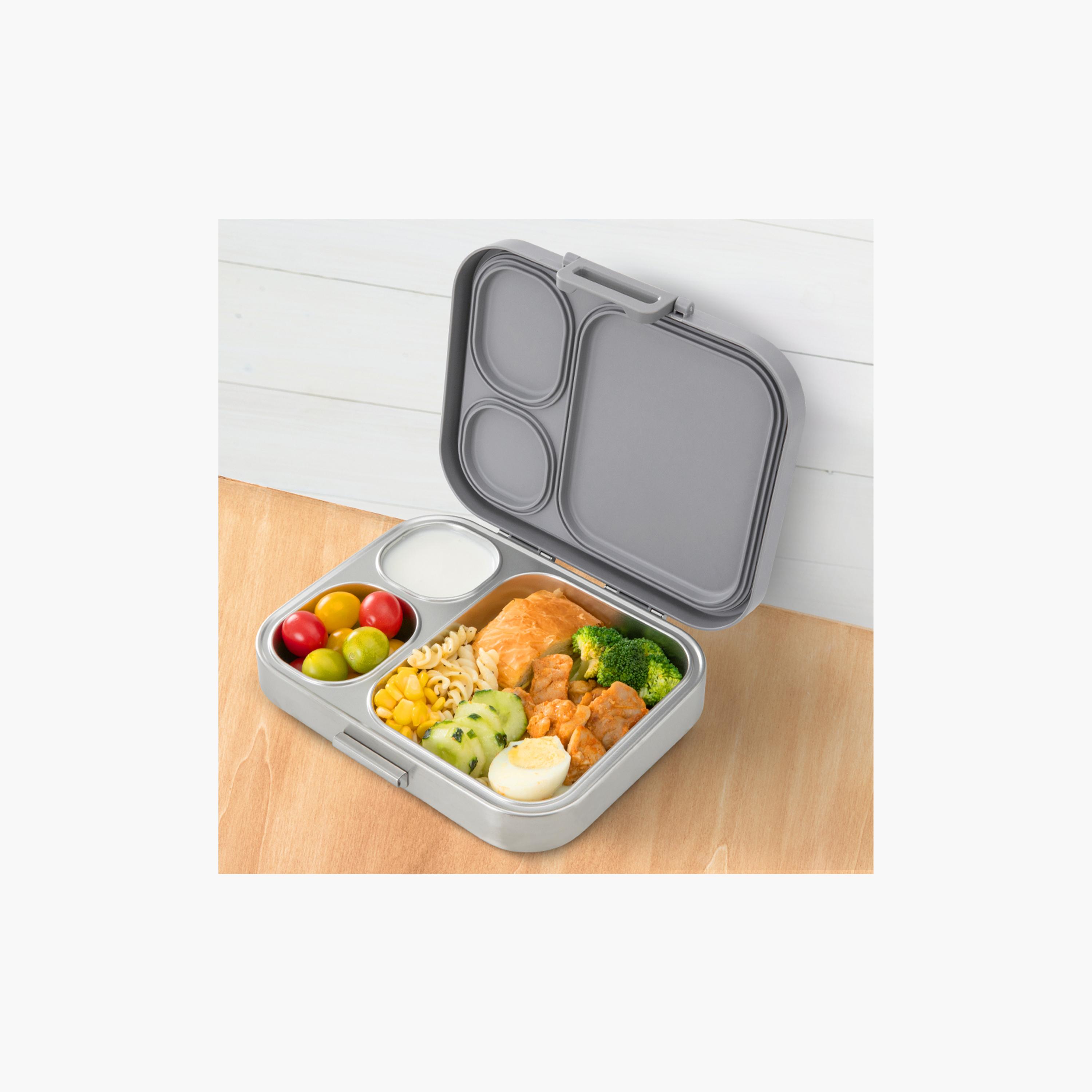Eazy Kids Premium Stainless Steel Bento Lunch Box with Silicon Lid-school-lunchessentials-lunchboxes-image-9