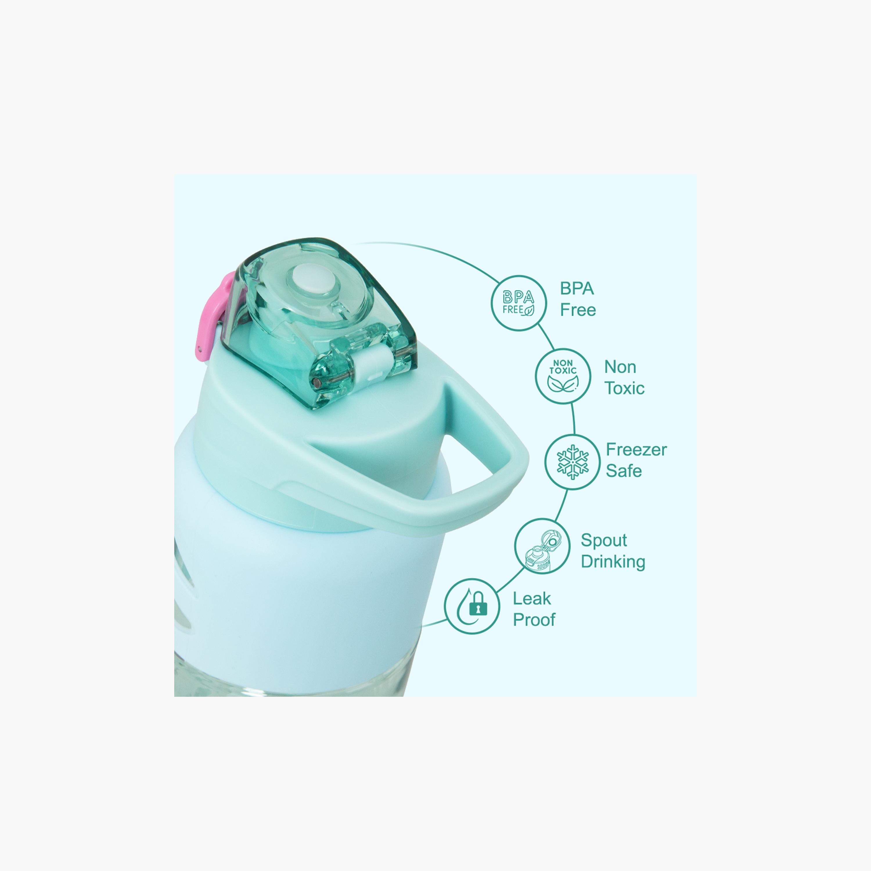Eazy Kids BPA Free Spout & Straw Flip Top Water Bottle - 750 ml-school-waterbottles-image-12