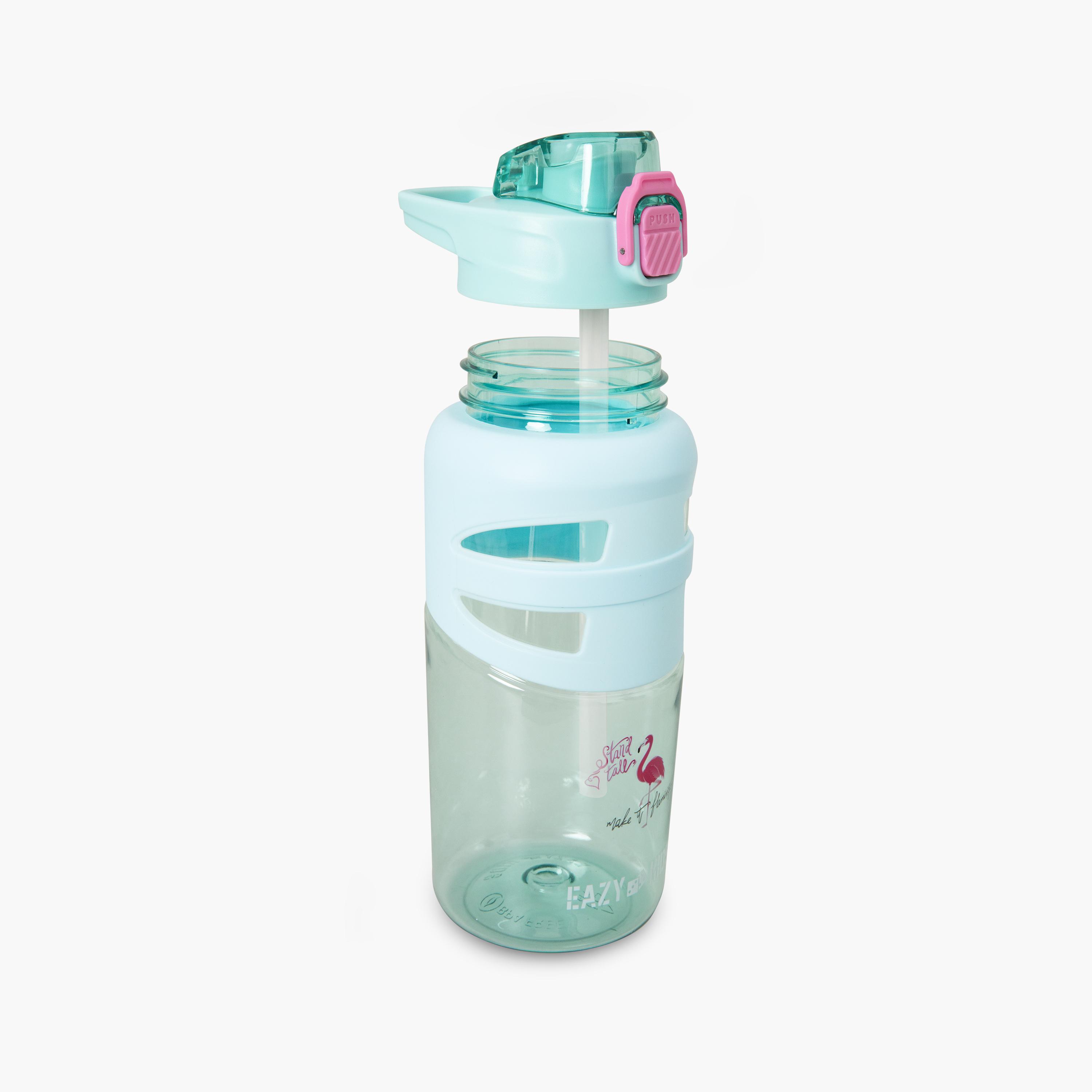 Eazy Kids BPA Free Spout & Straw Flip Top Water Bottle - 750 ml-school-waterbottles-image-2