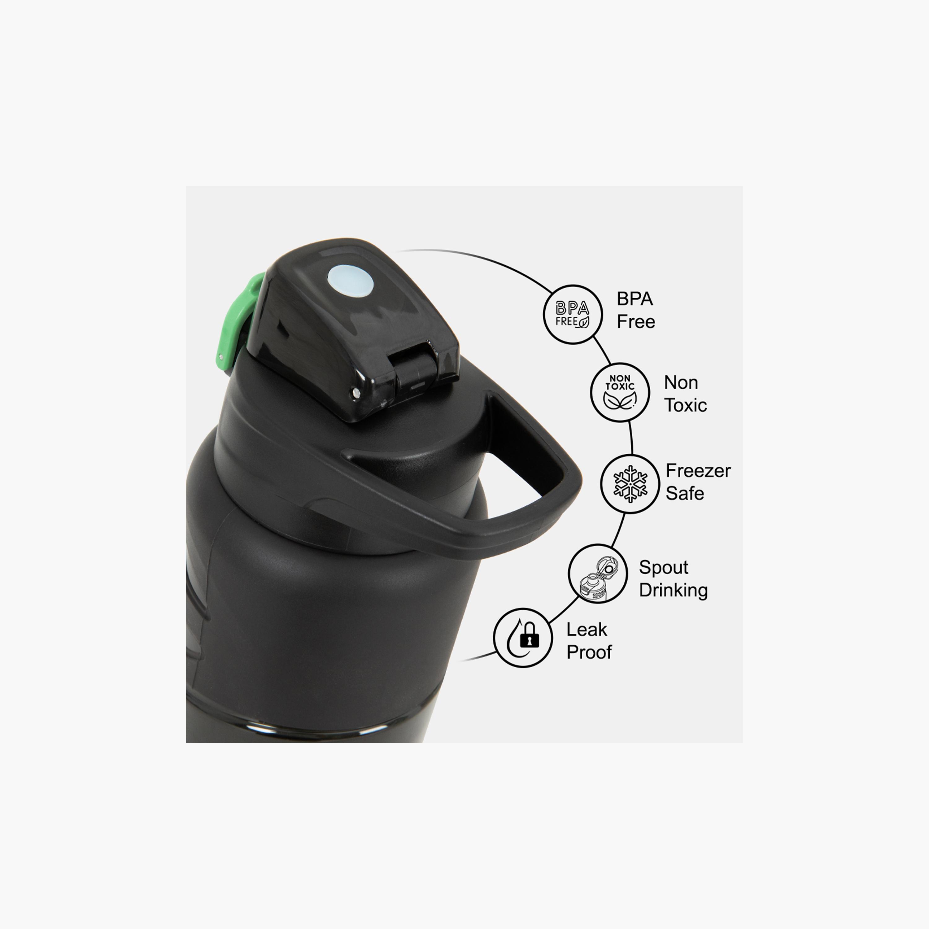 Eazy Kids BPA Free Spout & Straw Flip Top Water Bottle - 750 ml-school-waterbottles-image-14