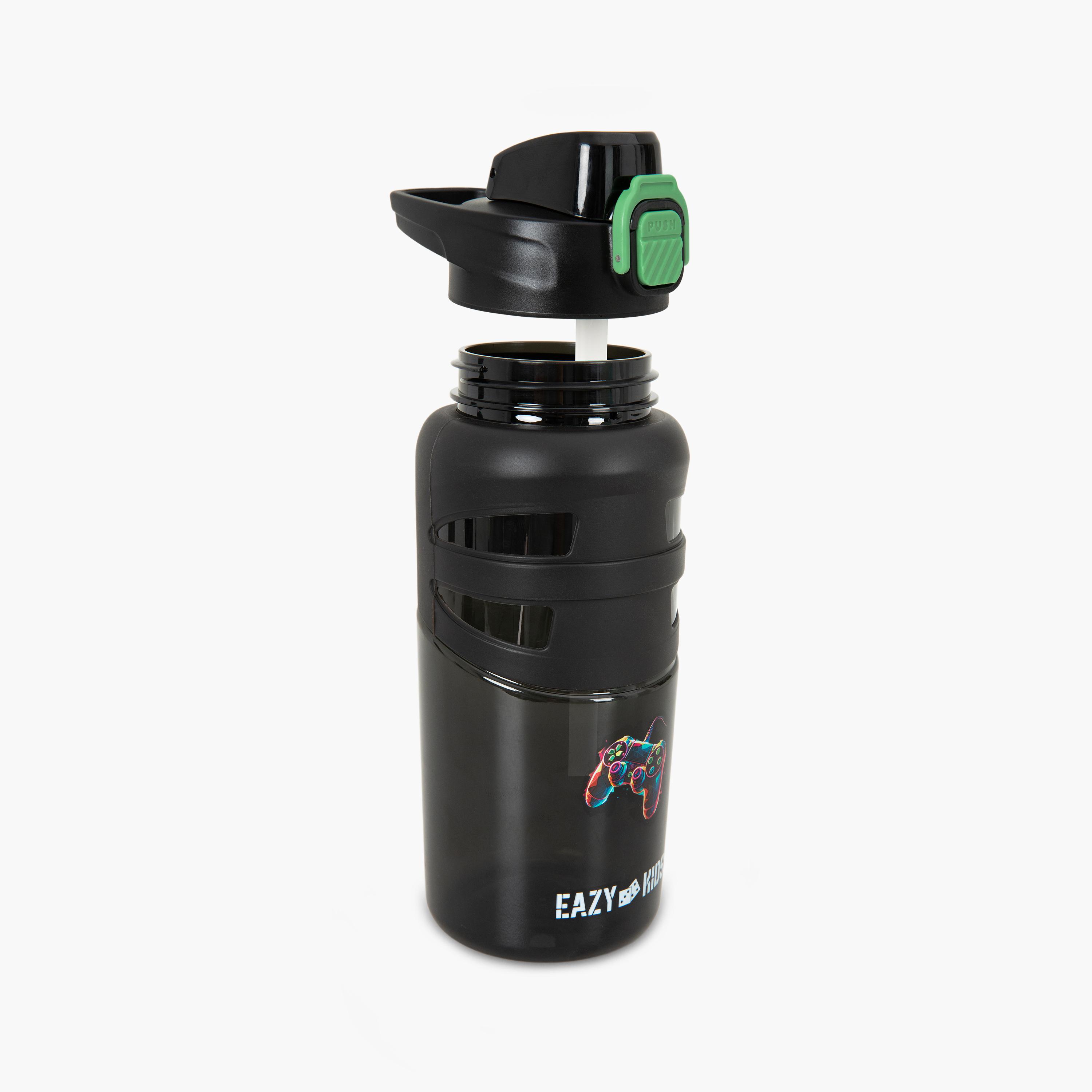 Eazy Kids BPA Free Spout & Straw Flip Top Water Bottle - 750 ml-school-waterbottles-image-2