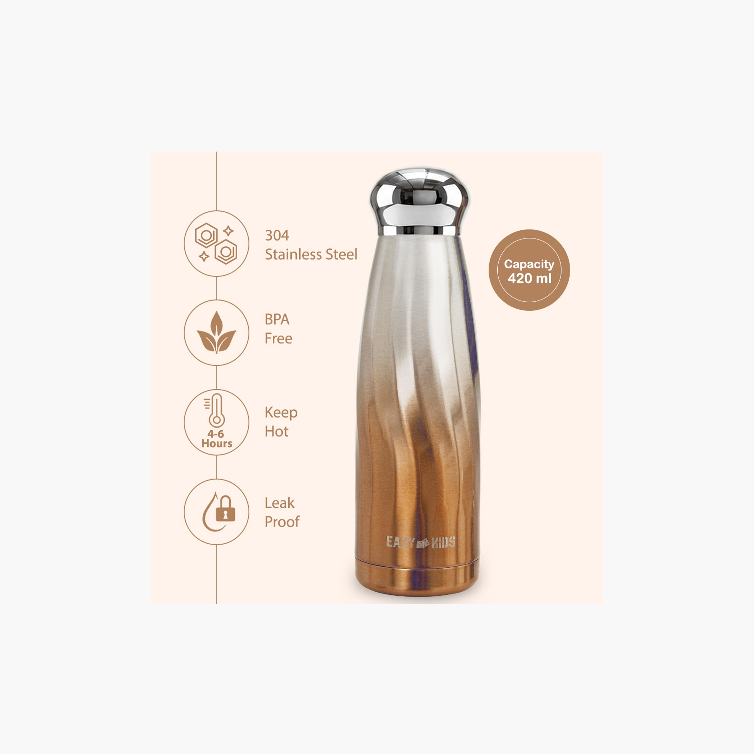 Eazy Kids Double Walled Stainless Steel Water Bottle - 420 ml-school-waterbottles-image-3