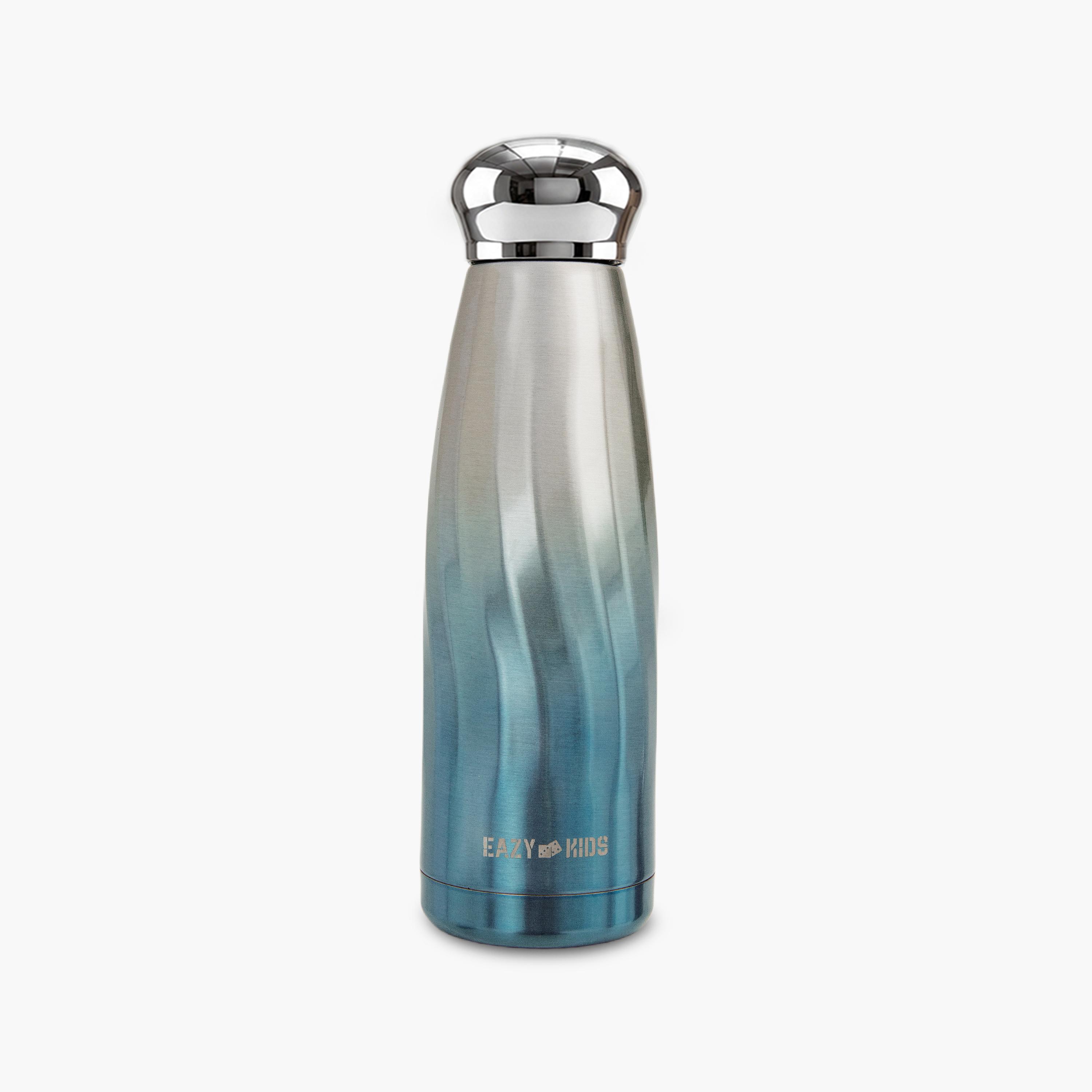 زجاجة مياه جدار مزدوج ستانلس ستيل من إيزي كيدز - 420 مل-school-waterbottles-image-1