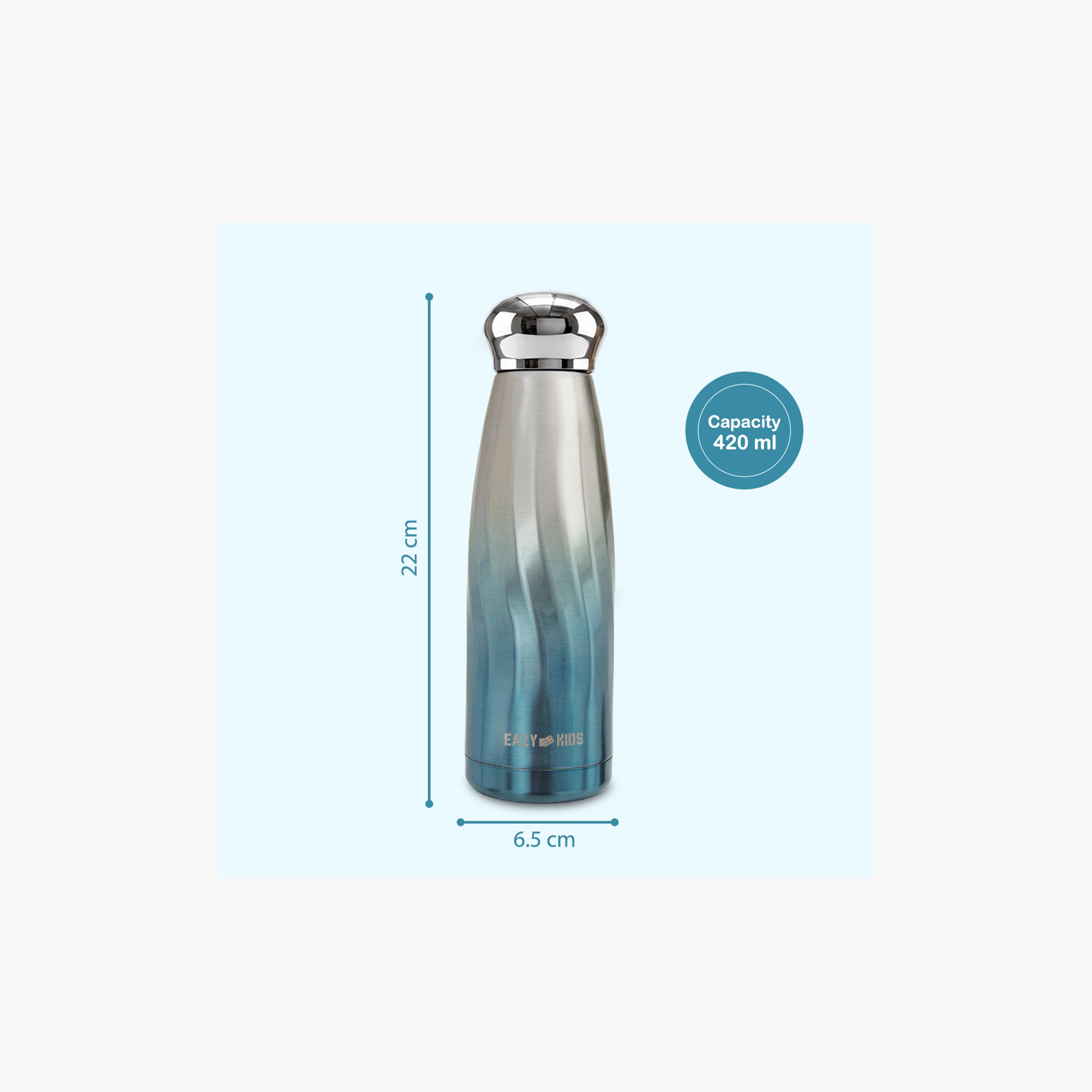زجاجة مياه جدار مزدوج ستانلس ستيل من إيزي كيدز - 420 مل-school-waterbottles-image-7