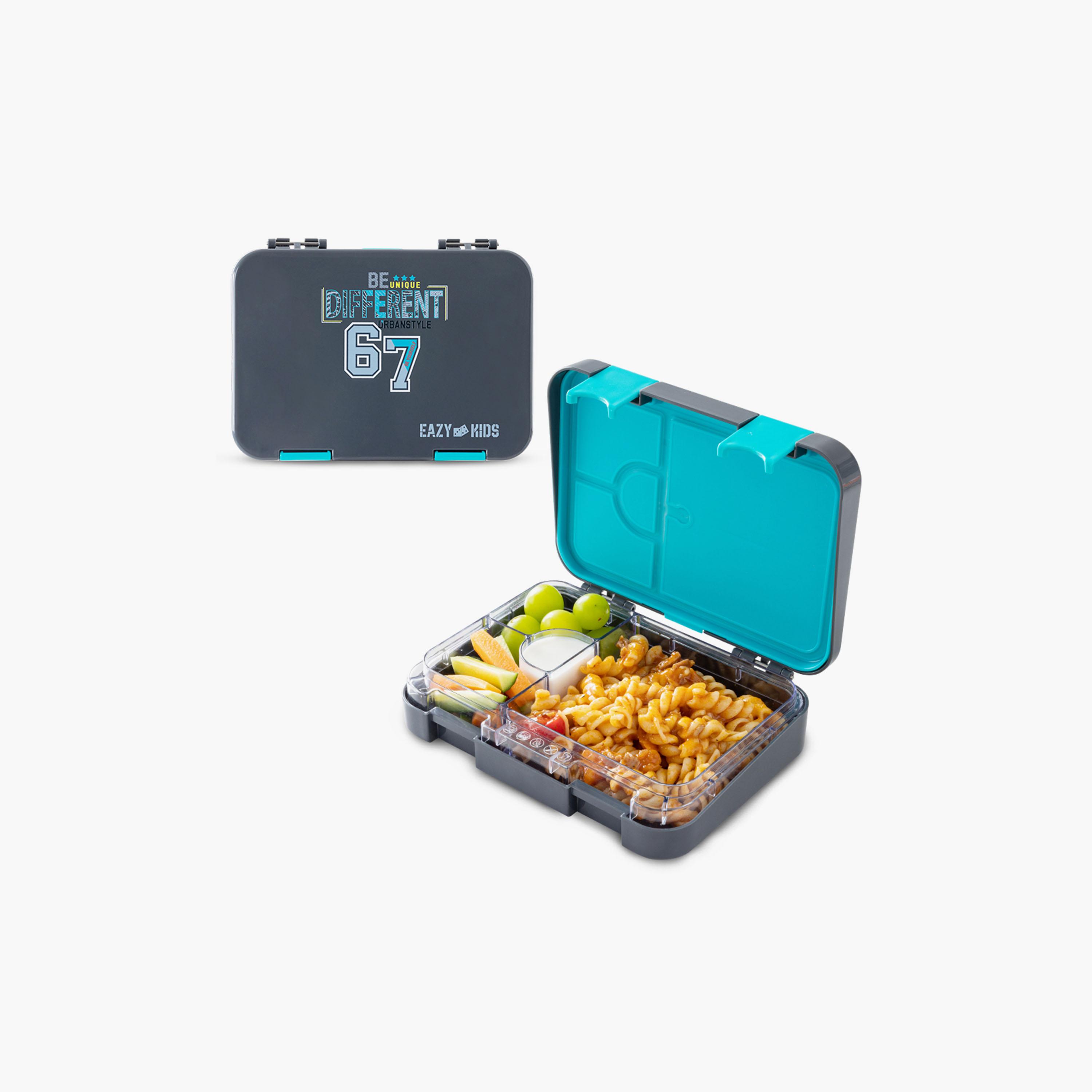 صندوق غداء بينتو بـ 4 أقسام ومقاوم للتسريب وخالي من مادة BPA من إيزي كيدز-school-lunchessentials-lunchboxes-image-1