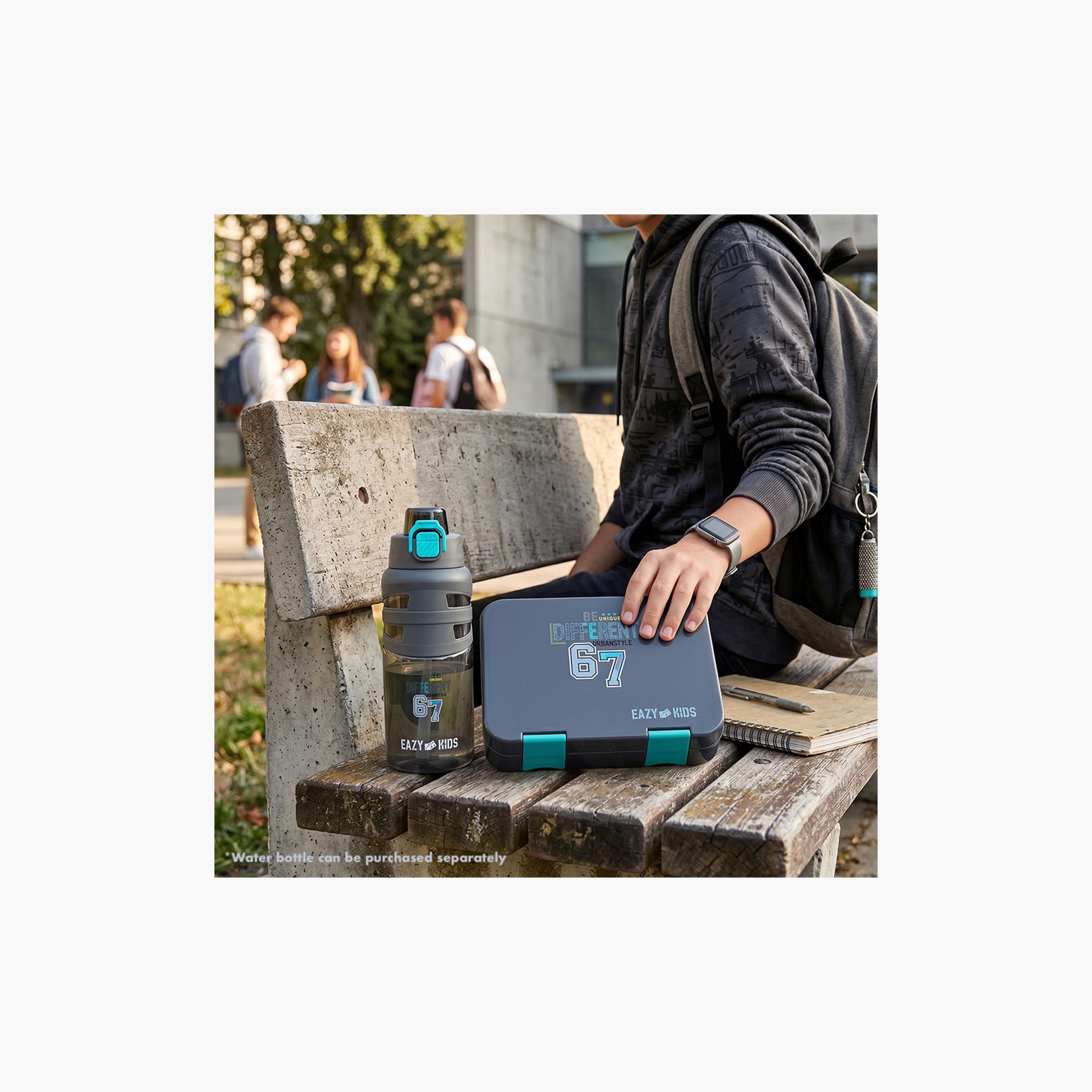 صندوق غداء بينتو بـ 4 أقسام ومقاوم للتسريب وخالي من مادة BPA من إيزي كيدز-school-lunchessentials-lunchboxes-image-13