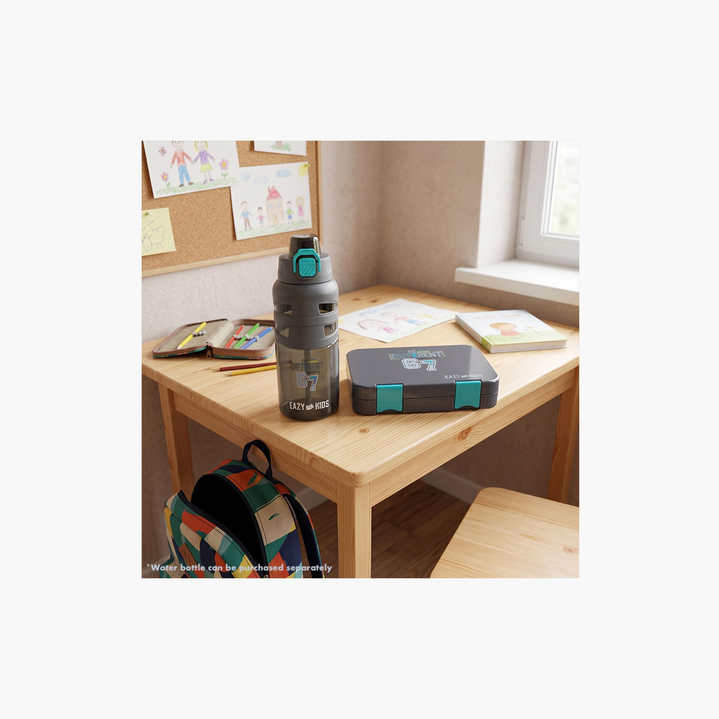 صندوق غداء بينتو بـ 4 أقسام ومقاوم للتسريب وخالي من مادة BPA من إيزي كيدز-school-lunchessentials-lunchboxes-image-2