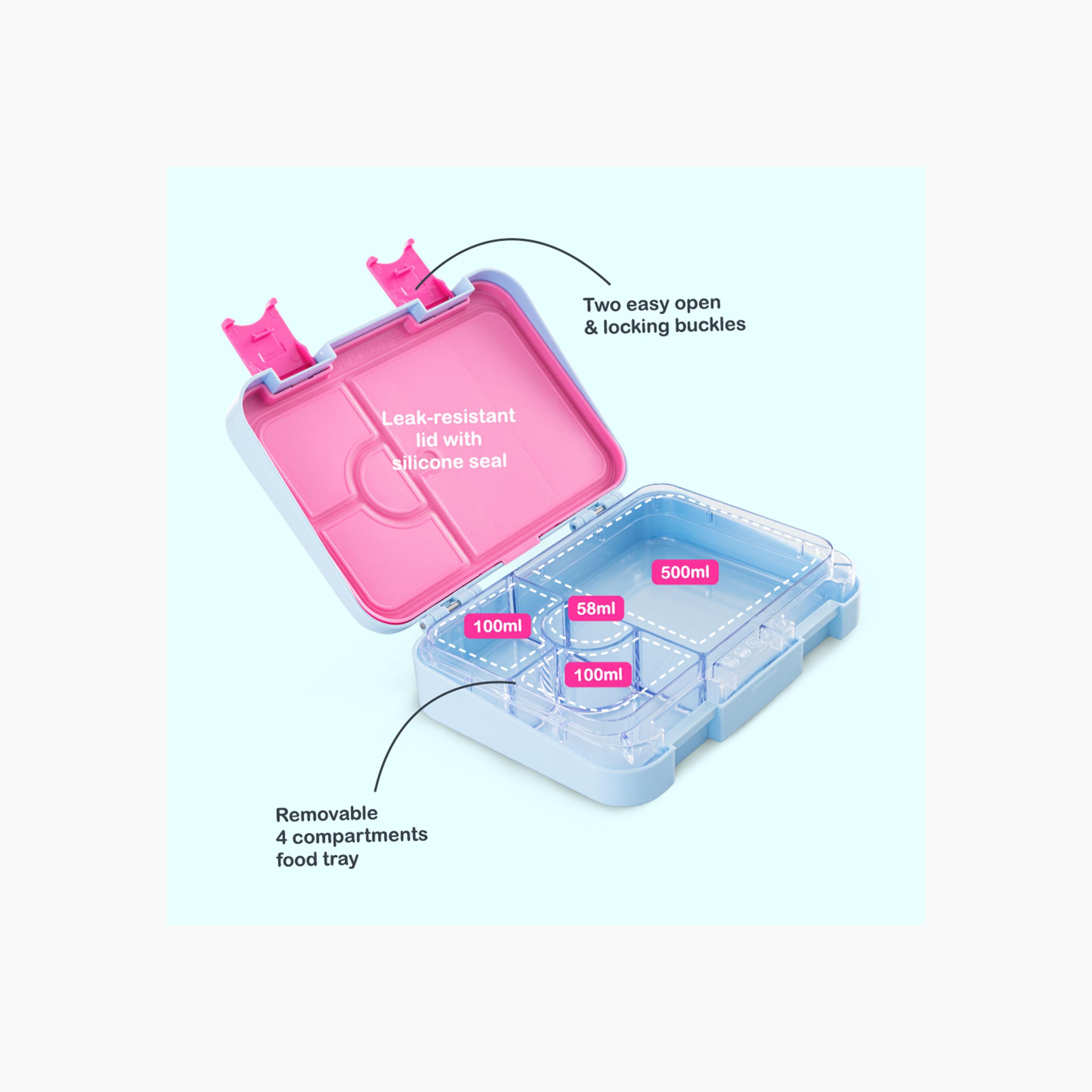 Eazy Kids 4 Compartment Leak Proof BPA Free Bento Lunch Box-school-lunchessentials-lunchboxes-image-7